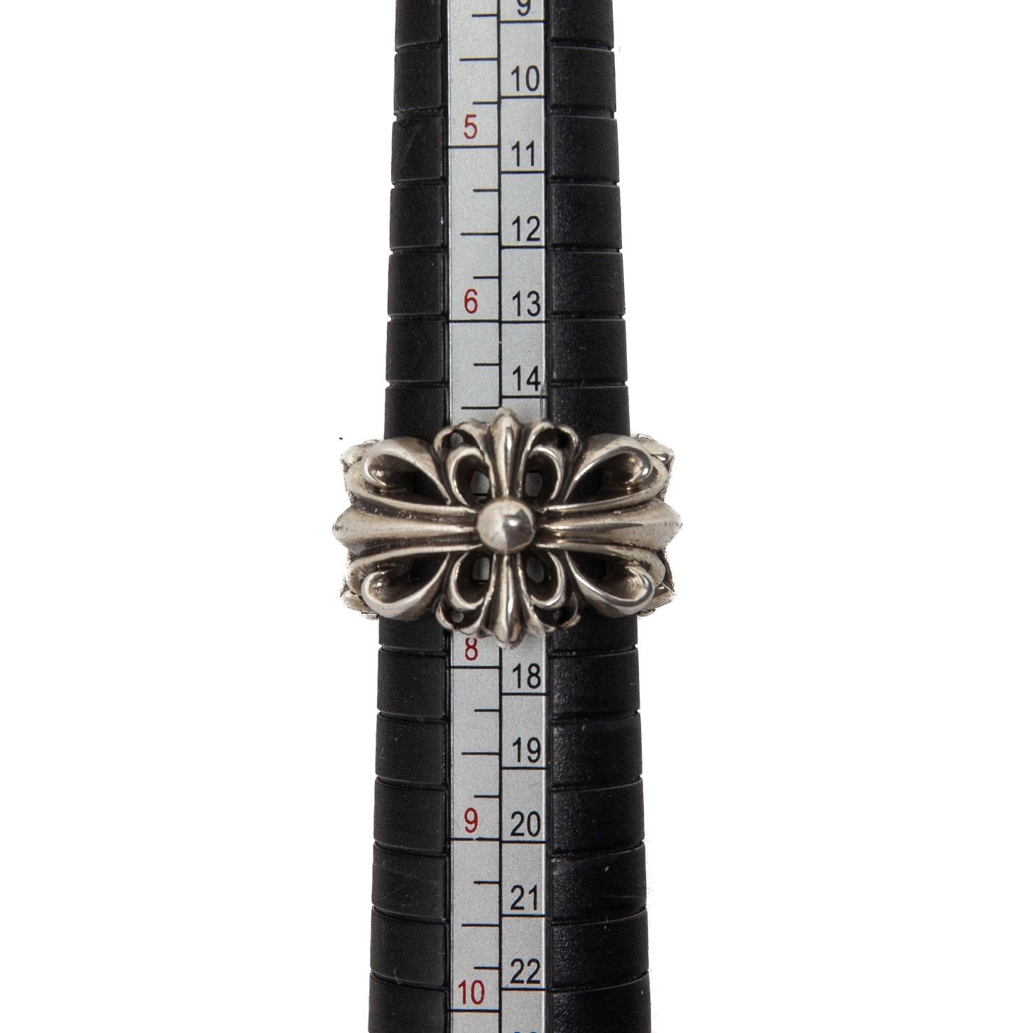 Chrome Hearts Double Floral Cross Ring (.925 Silver) Size ONE SIZE - 8 Thumbnail