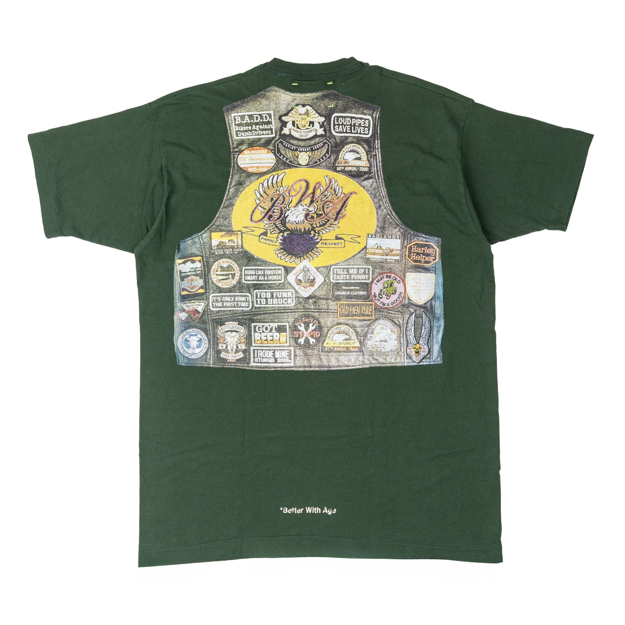 Better With Age Roadie Logo Short Sleeve Tee Shirt Green Multi Size US XL / EU 56 / 4 - 2 Thumbnail