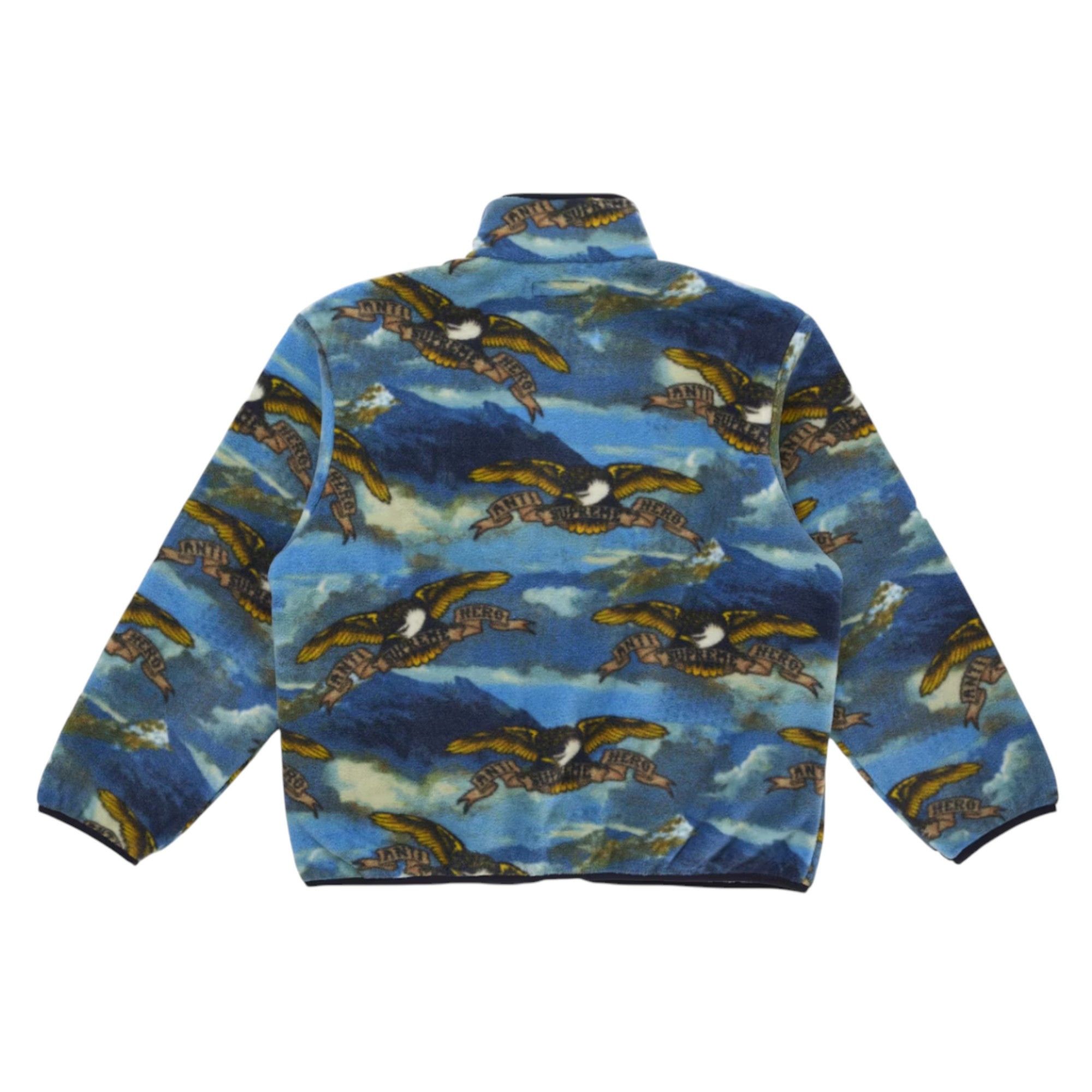 Supreme x ANTIHERO Fleece Jacket Blue Multicolor Size US L / EU 52-54 / 3 - 2 Thumbnail