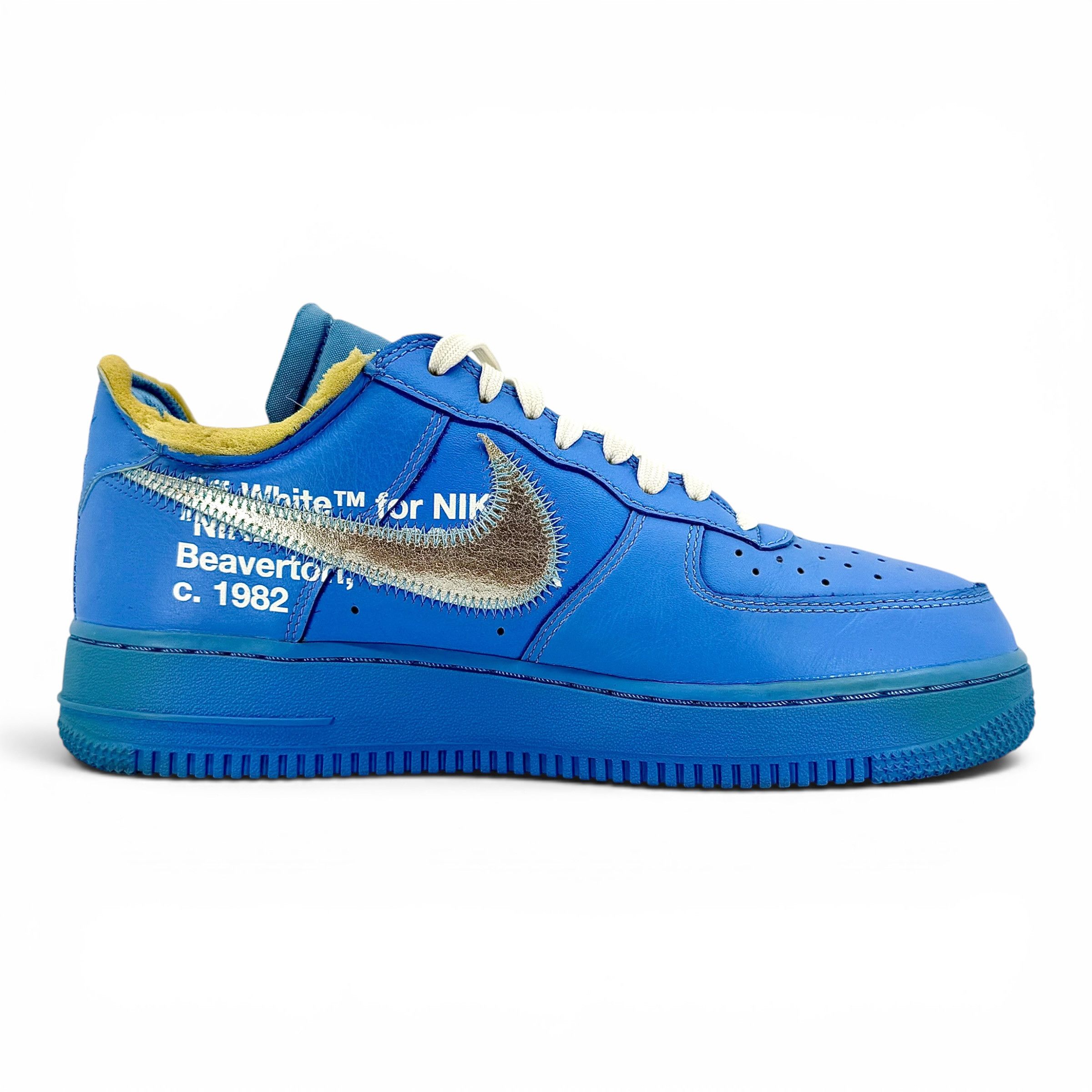 Nike Air Force 1 Low Off-White MCA University Blue Size US 8 / EU 41 - 4 Thumbnail