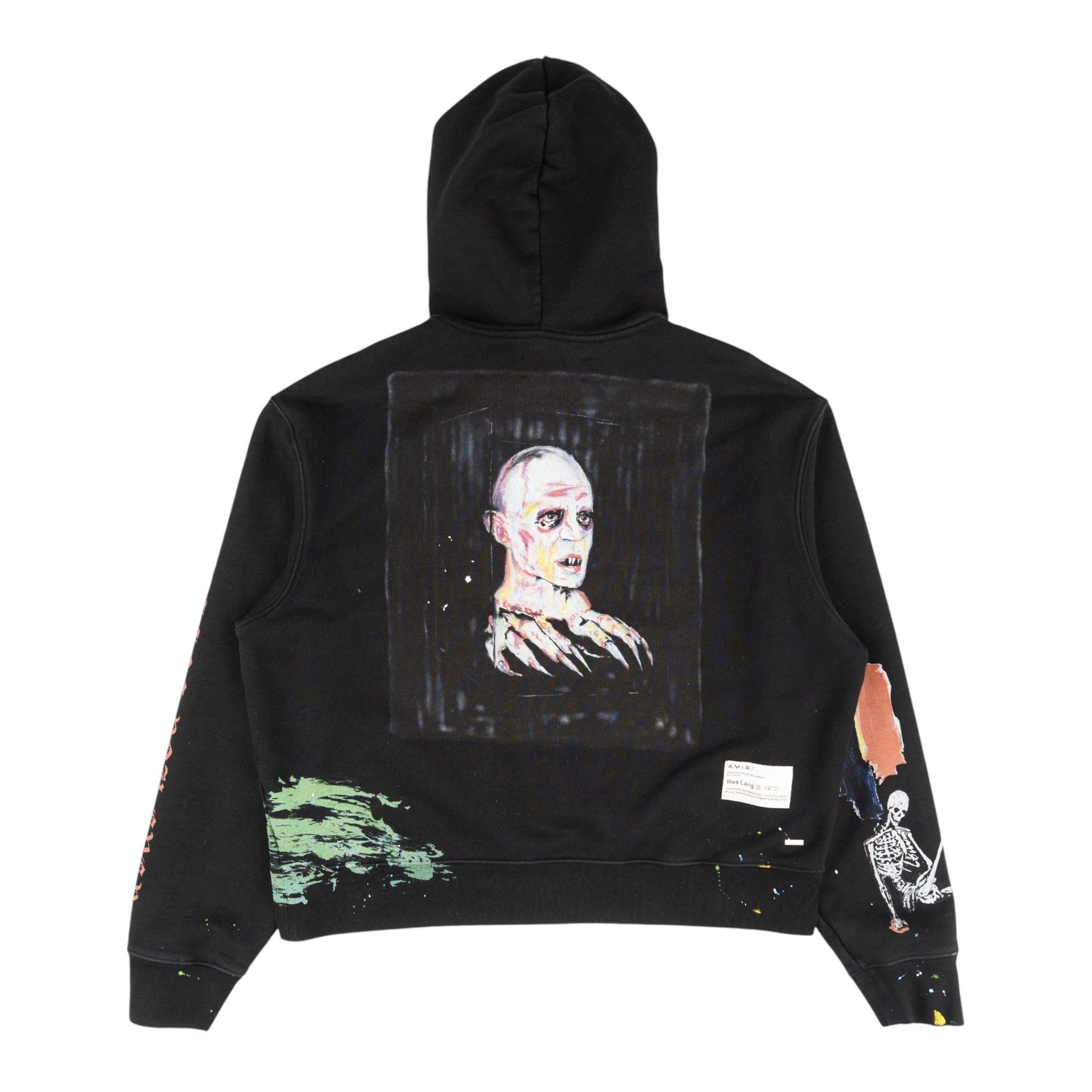Amiri Amiri x Wes Lang Blood 38 Logo Hooded Sweatshirt Black Multi Size US XL / EU 56 / 4 - 2 Thumbnail