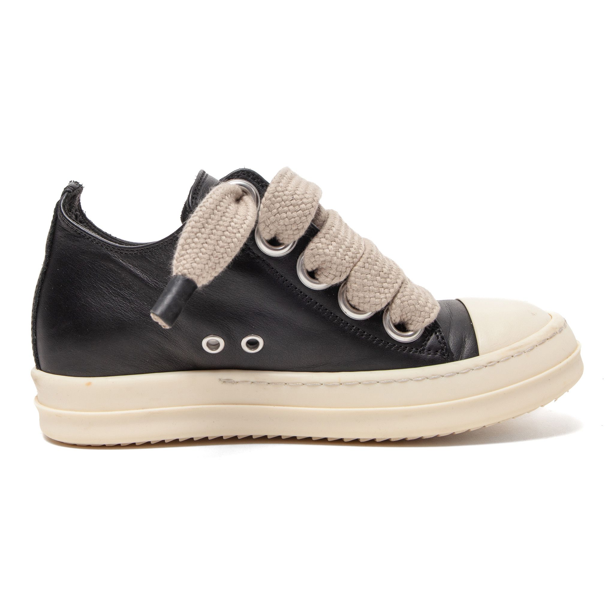 Rick Owens Porterville Jumbo Lace Sneaker Low Black Milk (W) Size US 5 / IT 35 - 4 Thumbnail