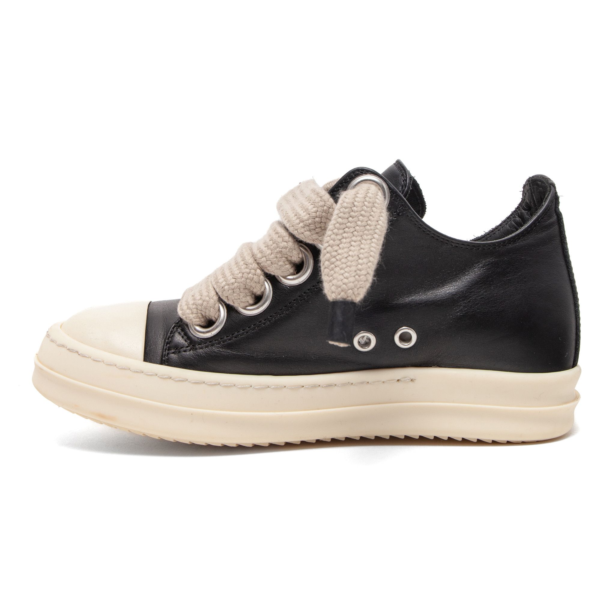 Rick Owens Porterville Jumbo Lace Sneaker Low Black Milk (W) Size US 5 / IT 35 - 3 Thumbnail