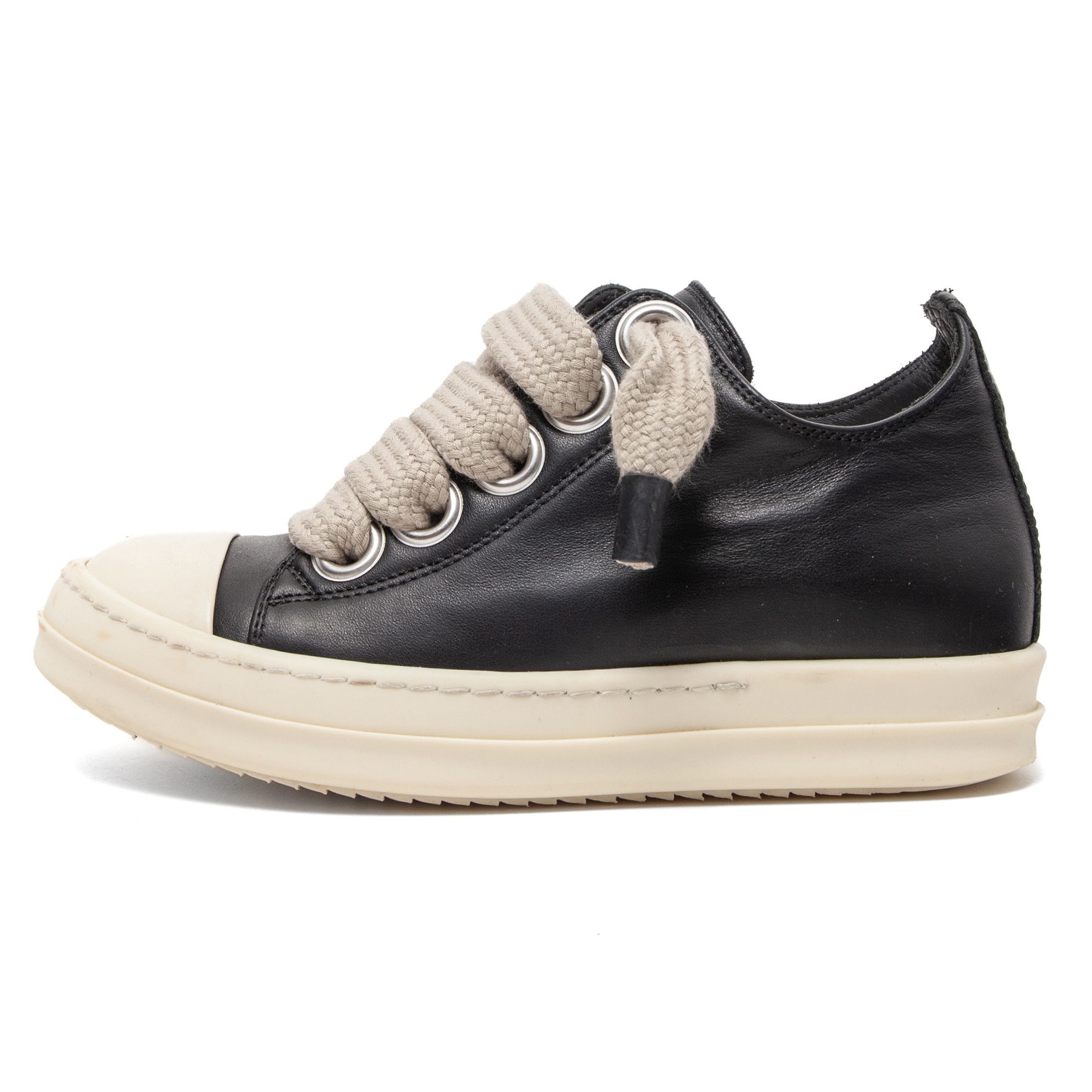 Rick Owens Porterville Jumbo Lace Sneaker Low Black Milk (W) Size US 5 / IT 35 - 2 Thumbnail