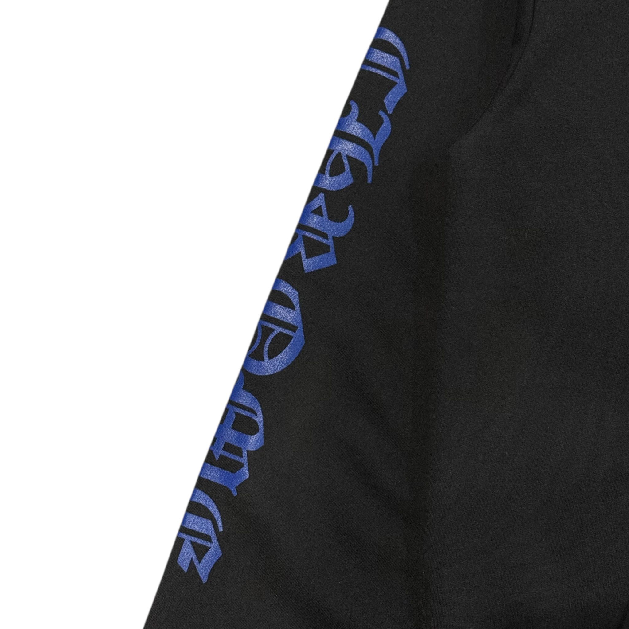 Chrome Hearts Vertical Logo Hooded Sweatshirt Black Blue Size US L / EU 52-54 / 3 - 4 Thumbnail