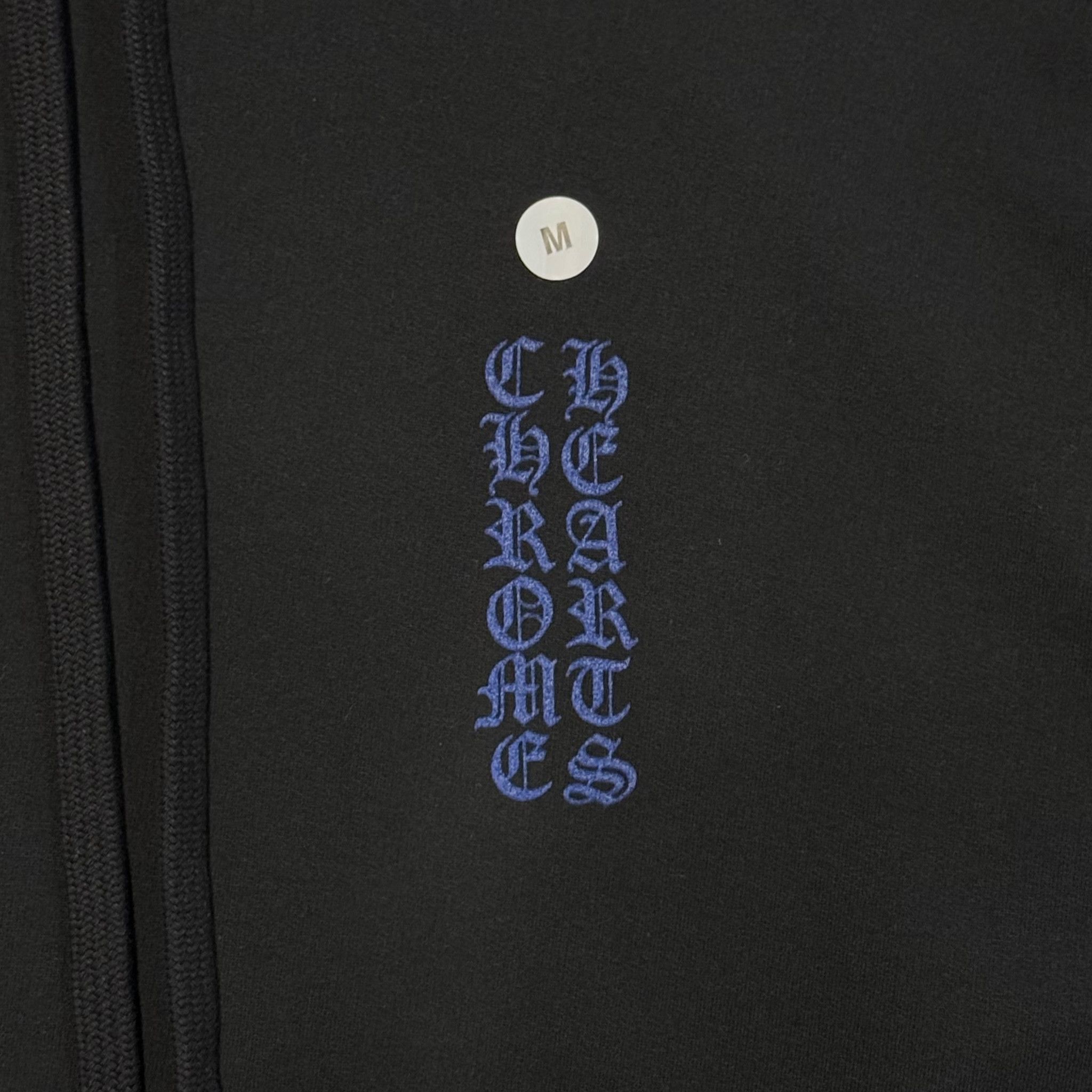 Chrome Hearts Vertical Logo Hooded Sweatshirt Black Blue Size US L / EU 52-54 / 3 - 3 Thumbnail