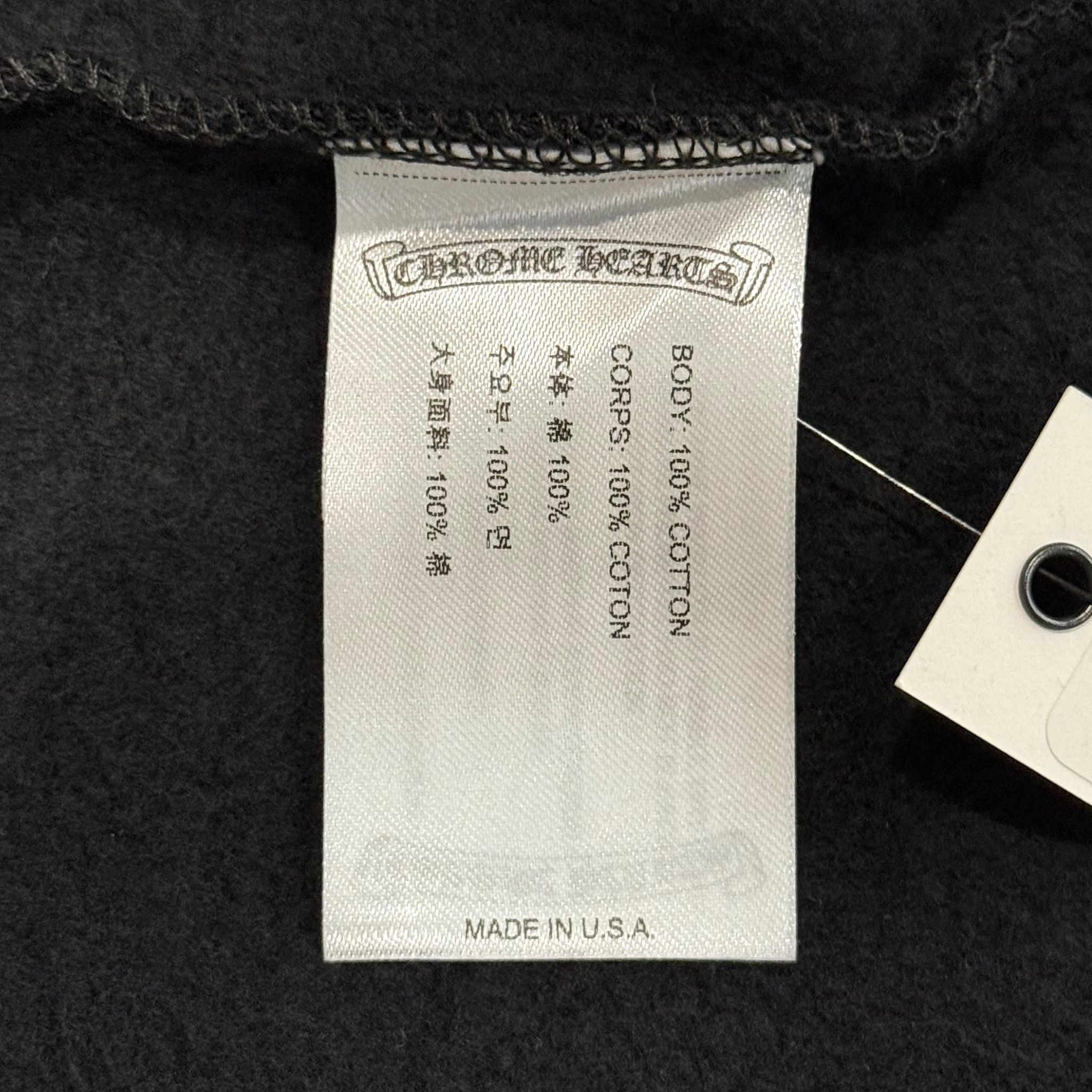 Chrome Hearts Vertical Logo Hooded Sweatshirt Black Blue Size US L / EU 52-54 / 3 - 6 Thumbnail