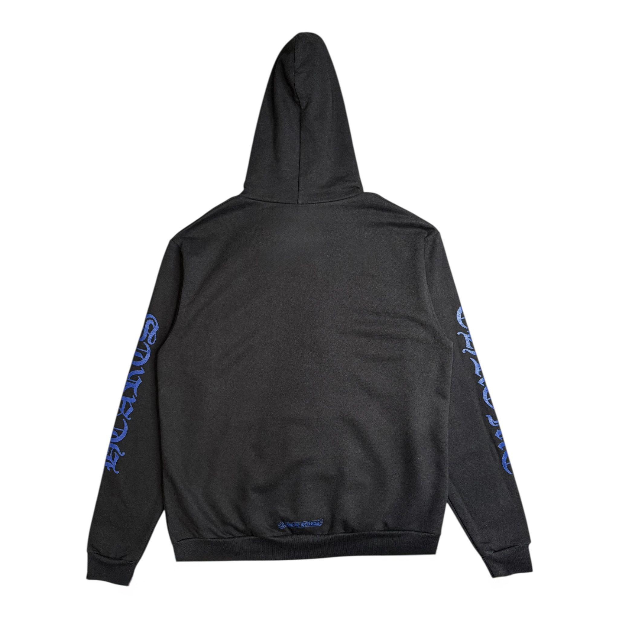 Chrome Hearts Vertical Logo Hooded Sweatshirt Black Blue Size US L / EU 52-54 / 3 - 2 Thumbnail