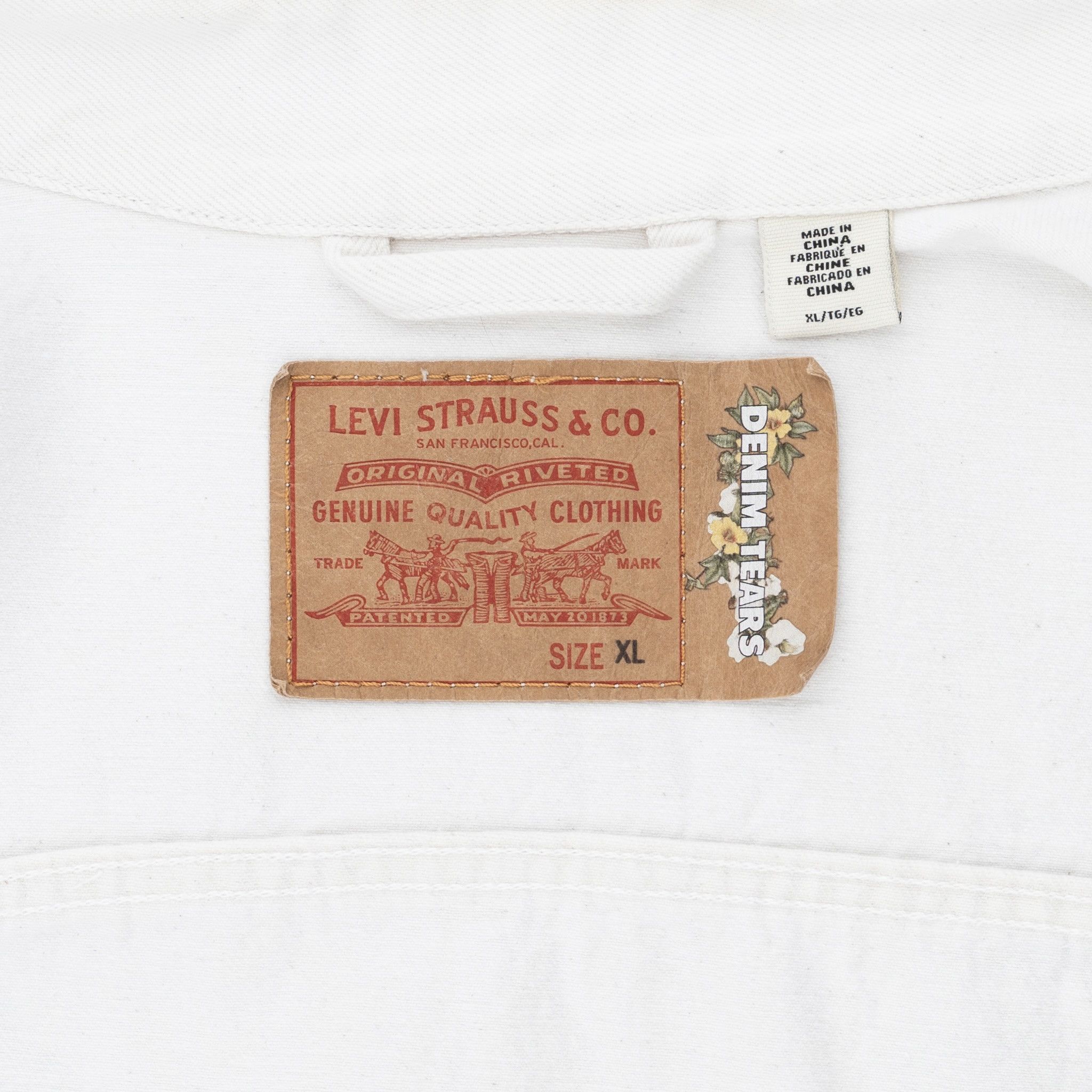DENIM TEARS x Levi's Denim Jacket White Size US XL / EU 56 / 4 - 4 Thumbnail