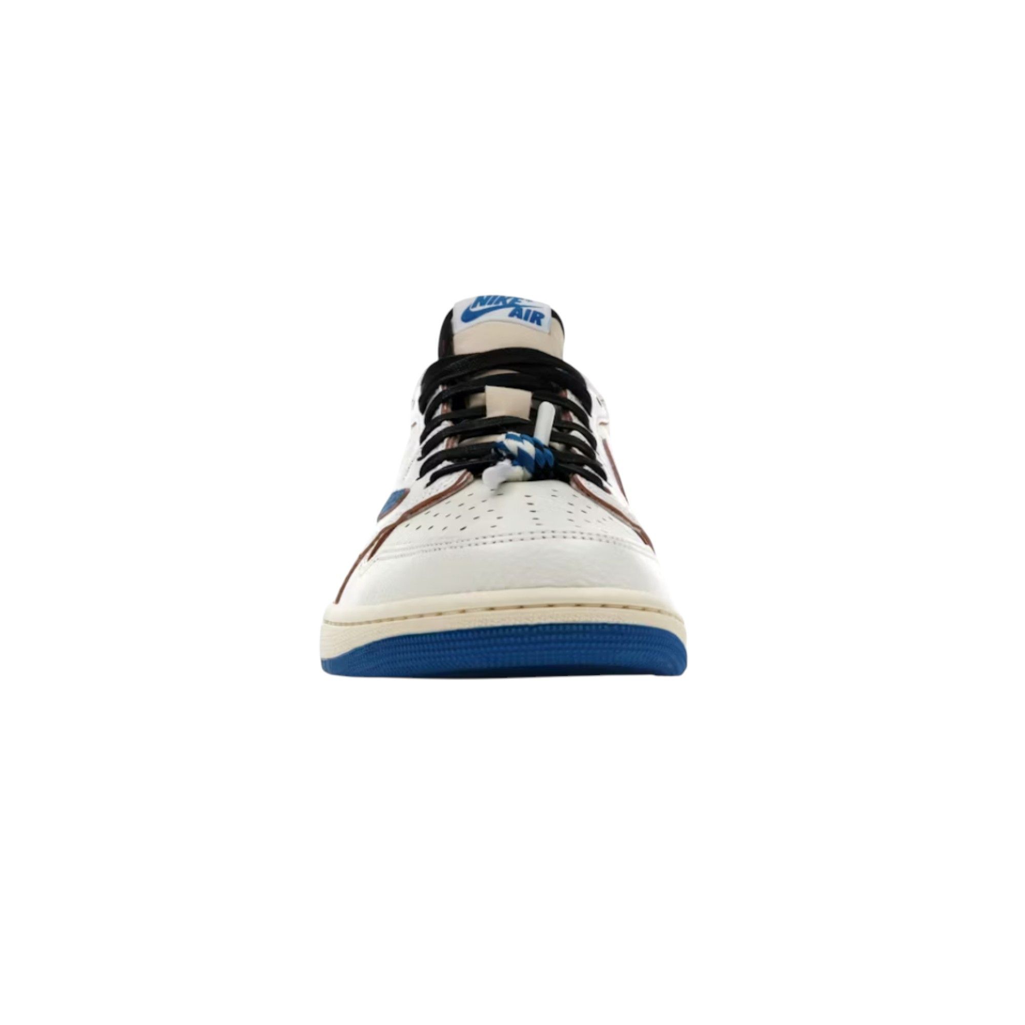 Nike 1 Retro Low OG SP Fragment x Travis Scott Sail Military Blu Size US 12 / EU 45 - 3 Thumbnail