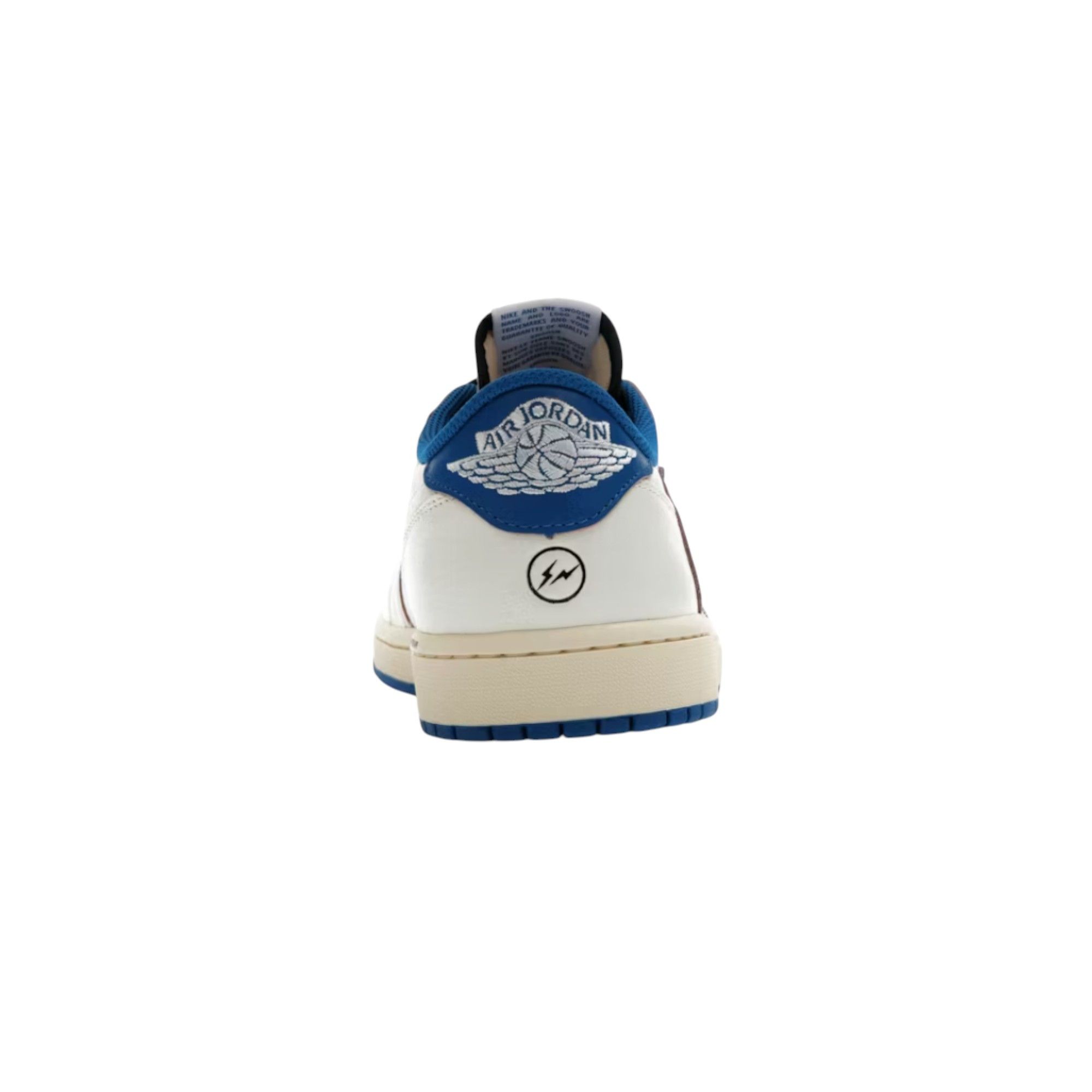 Nike 1 Retro Low OG SP Fragment x Travis Scott Sail Military Blu Size US 11.5 / EU 44-45 - 4 Thumbnail