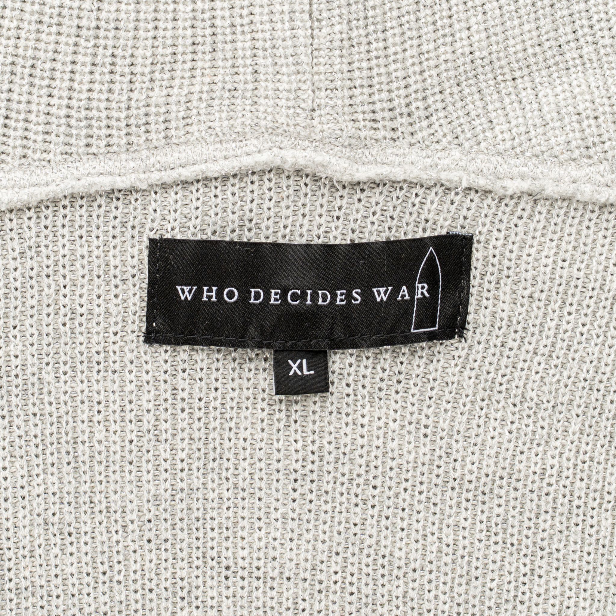 Who Decides War Multi Pocket Hooded Sweatshirt Vintage Grey Size US XL / EU 56 / 4 - 3 Thumbnail