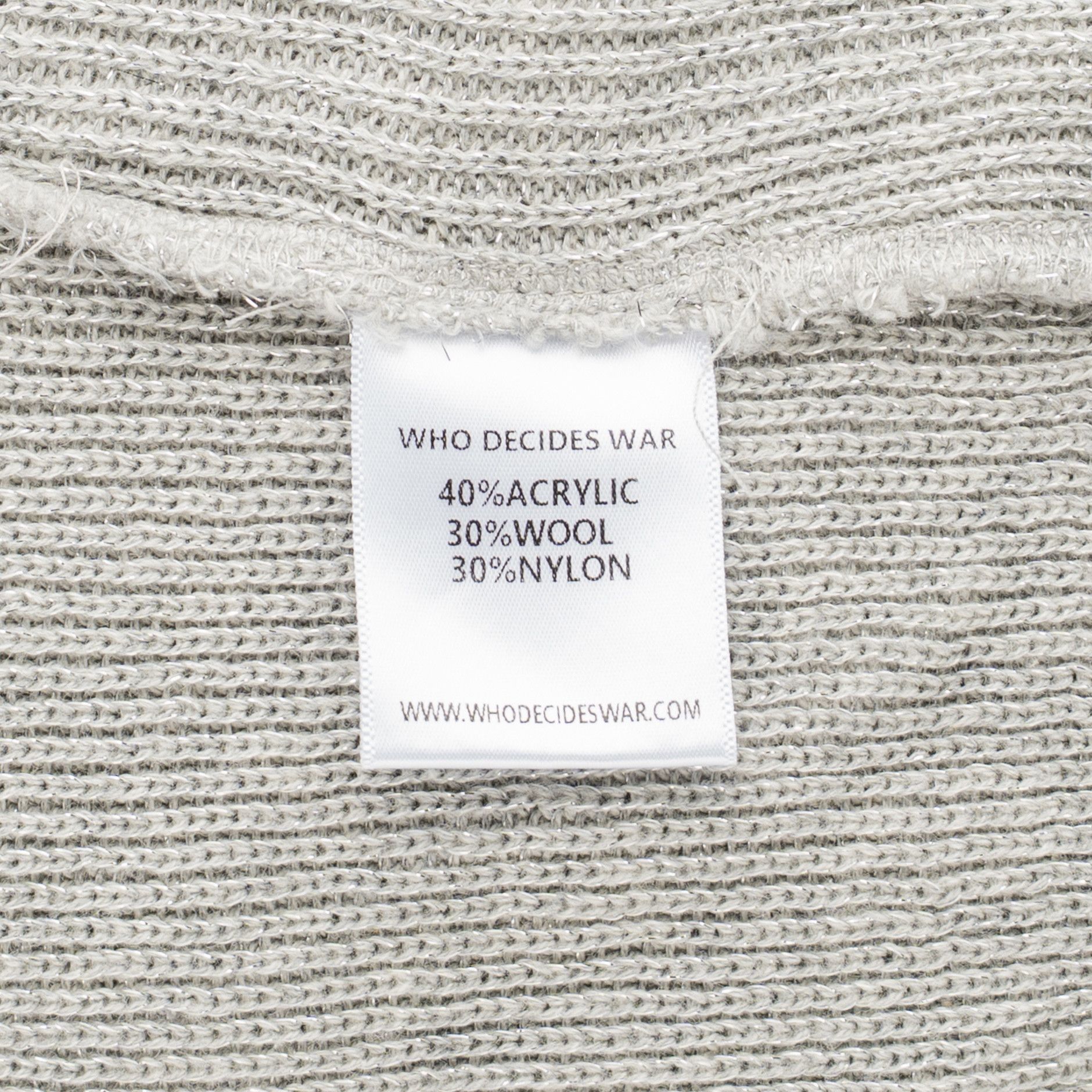 Who Decides War Multi Pocket Hooded Sweatshirt Vintage Grey Size US XL / EU 56 / 4 - 6 Thumbnail
