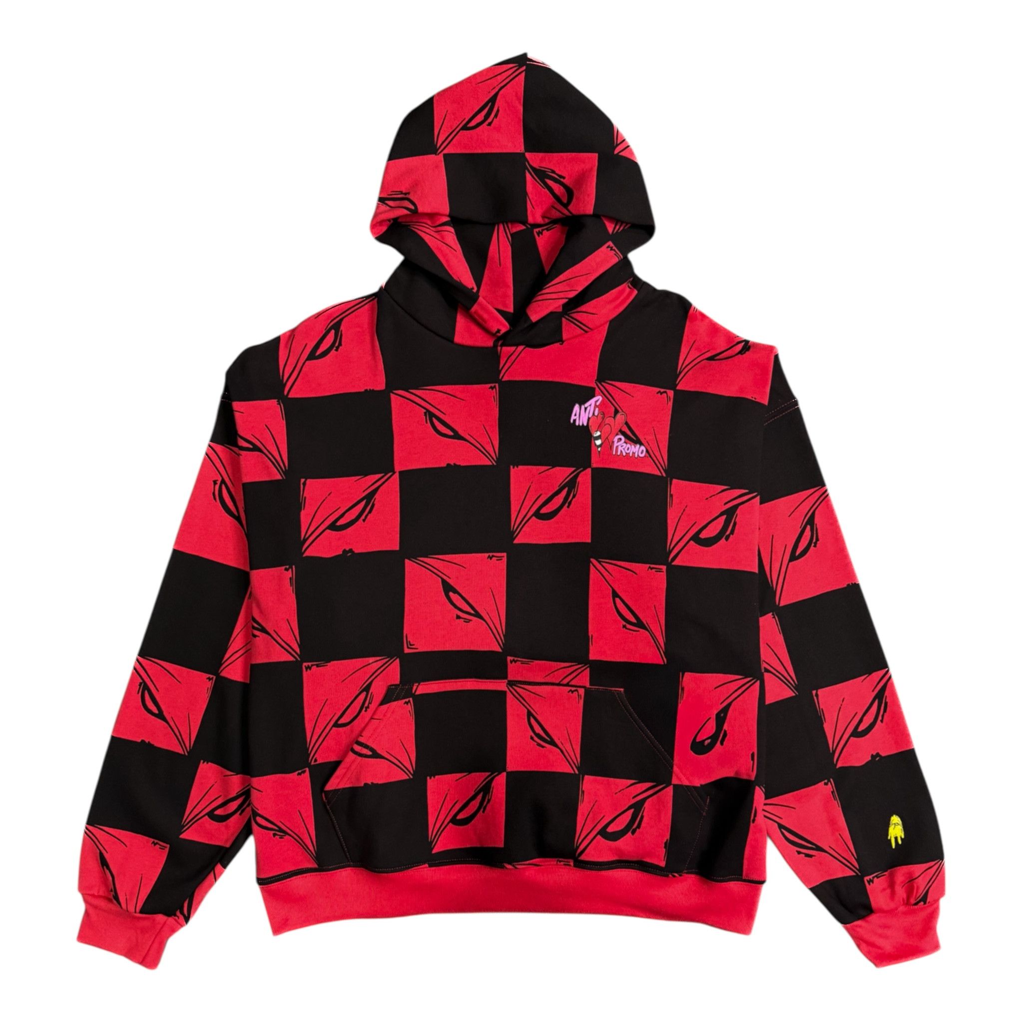 Matty Boy Anti Promo 99 Eyes Las Vegas Hooded Sweatshirt Red Multi Size US XXL / EU 58 / 5 - 2 Thumbnail