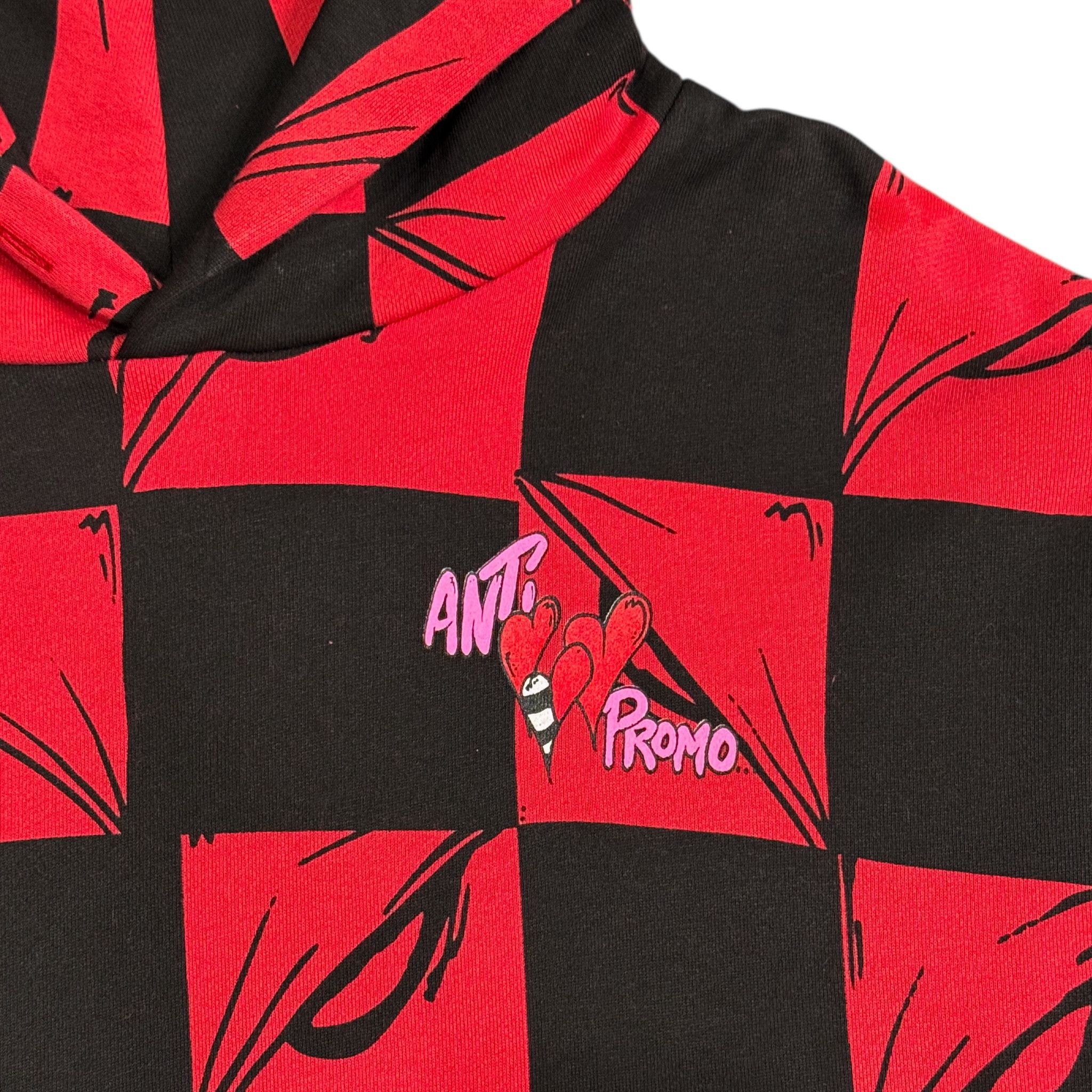 Matty Boy Anti Promo 99 Eyes Las Vegas Hooded Sweatshirt Red Multi Size US XXL / EU 58 / 5 - 4 Thumbnail