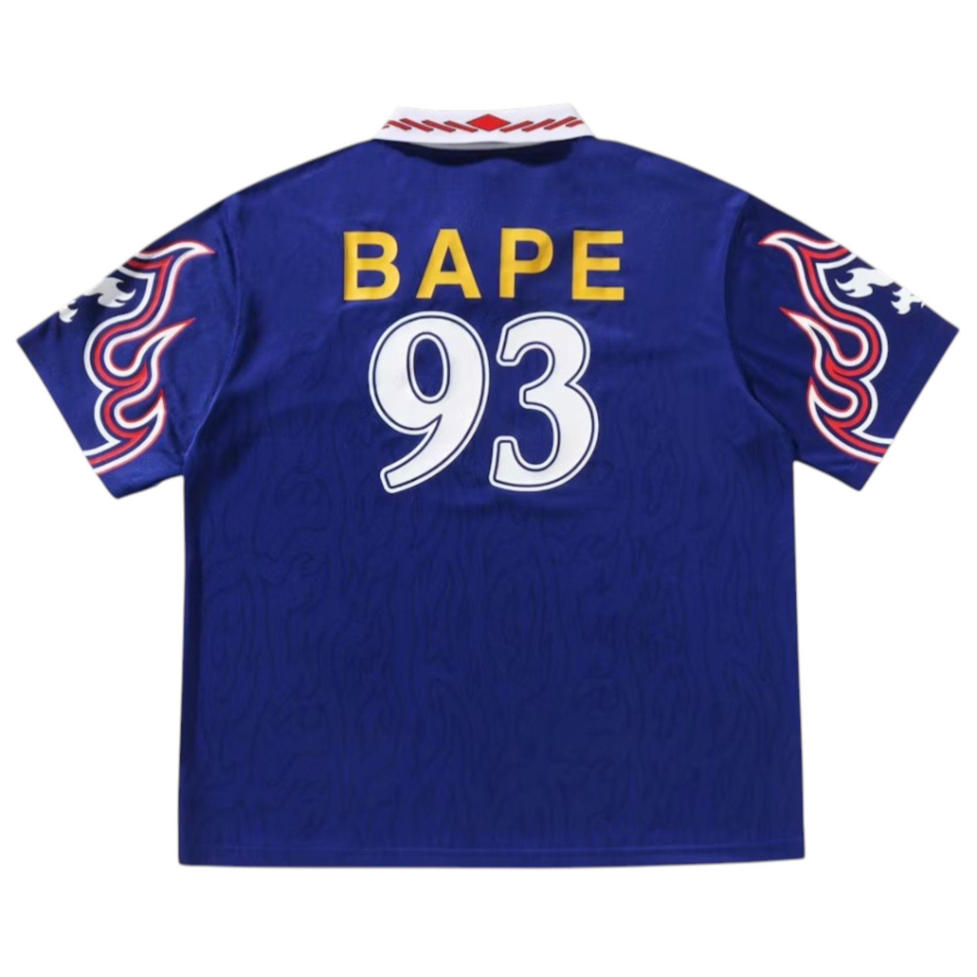 Adidas x BAPE Flame Short Sleeve Soccer Jersey Blue Size US S / EU 44-46 / 1 - 2 Thumbnail