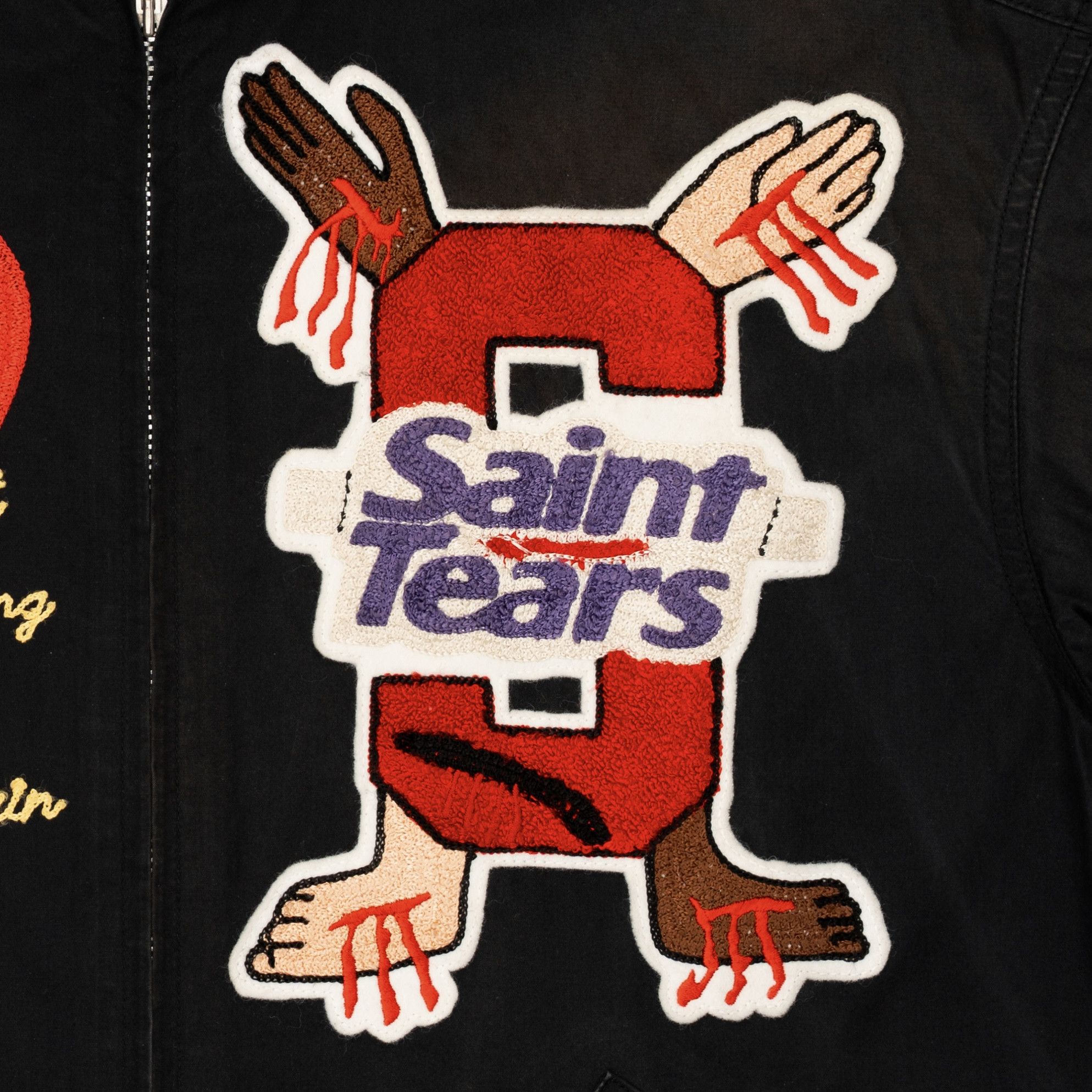 Saint Michael x Denim Tears Swing Top Jacket Black Red Multi Size US S / EU 44-46 / 1 - 5 Thumbnail
