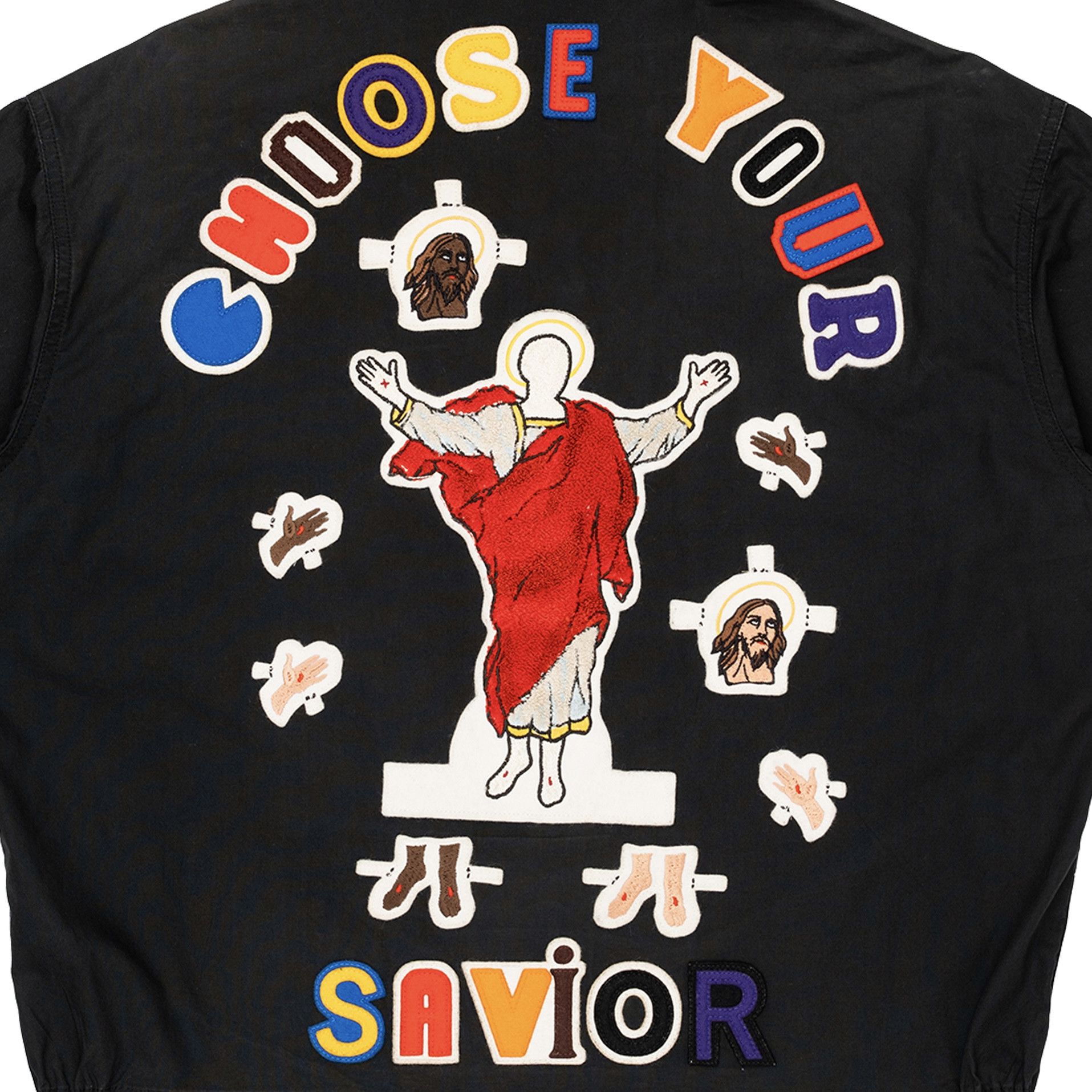 Saint Michael x Denim Tears Swing Top Jacket Black Red Multi Size US S / EU 44-46 / 1 - 2 Thumbnail