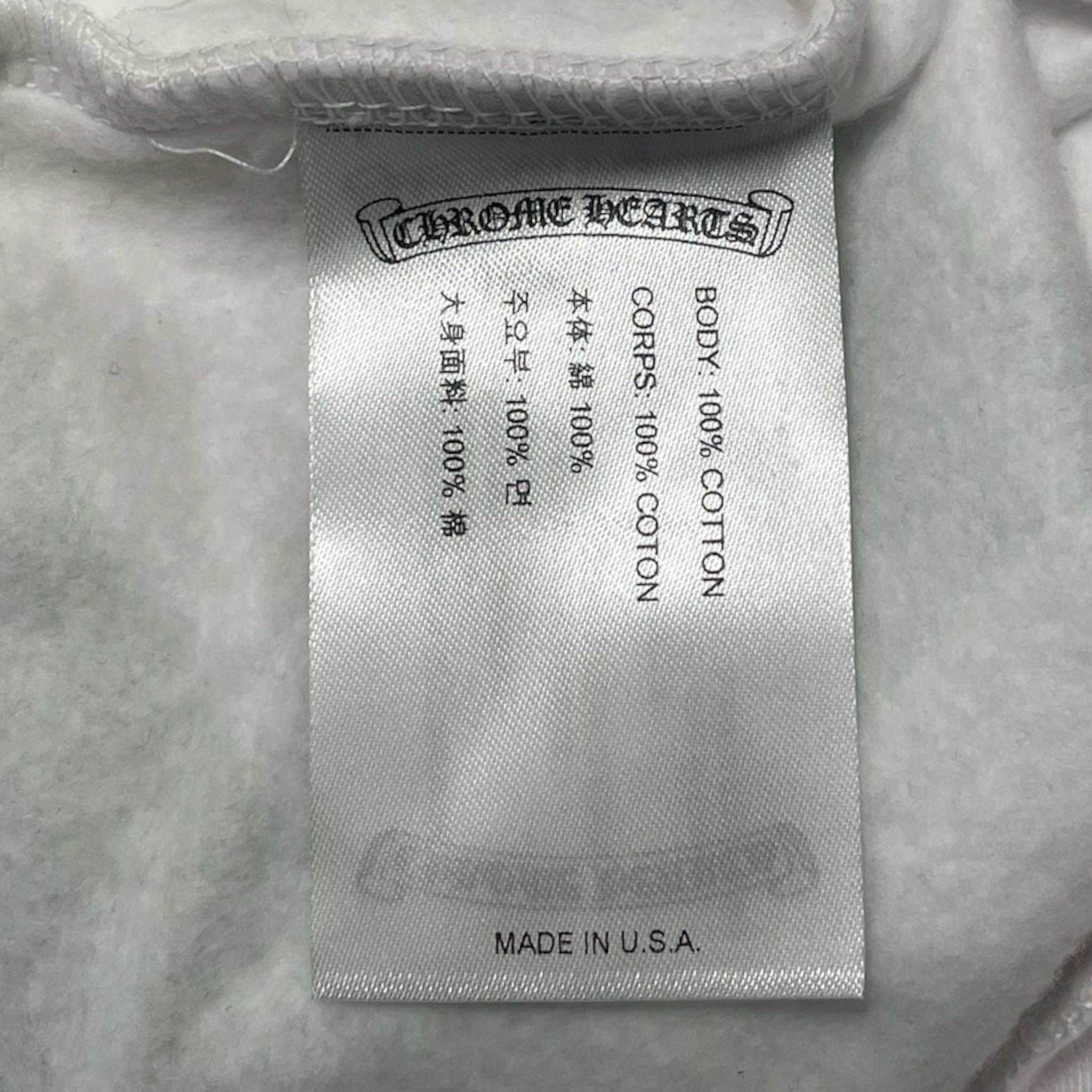 Chrome Hearts Stencil Logo Hooded Sweatshirt White Multi Size US XS / EU 42 / 0 - 5 Thumbnail