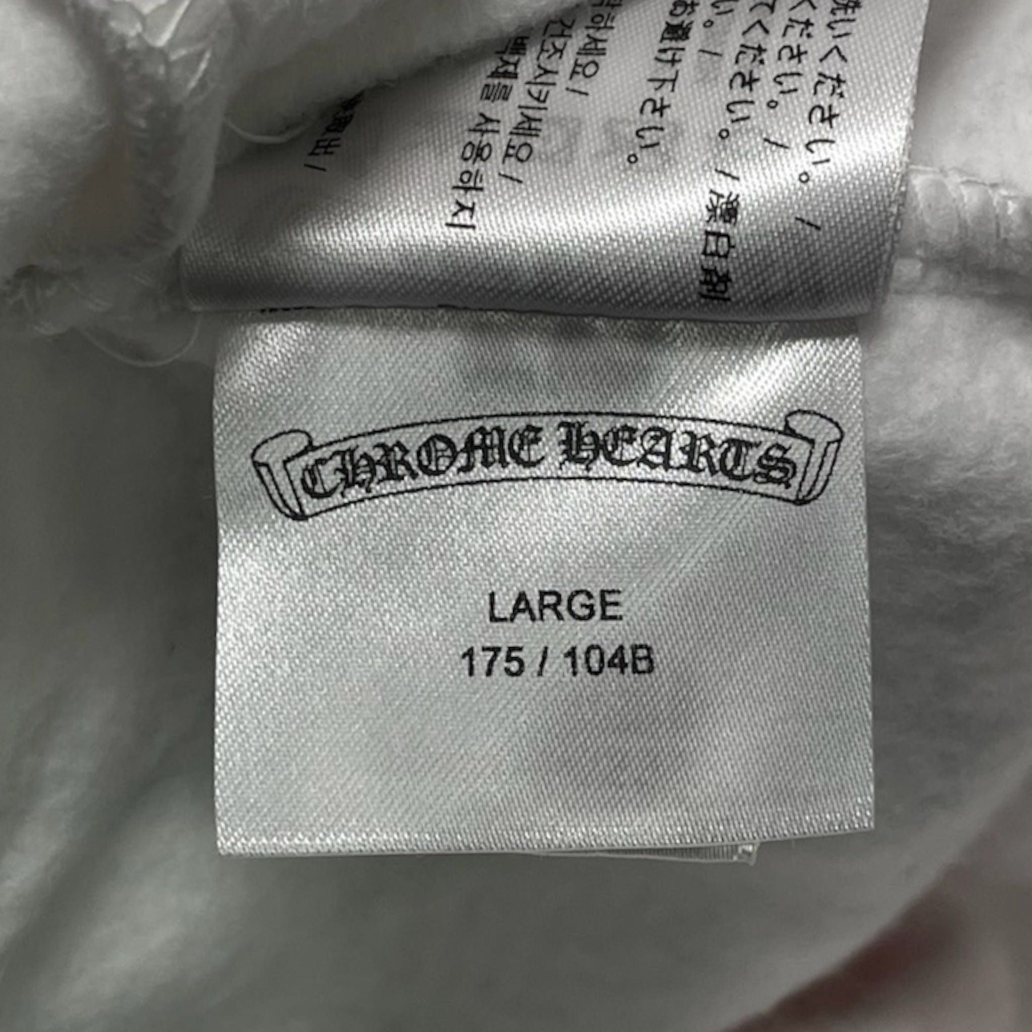Chrome Hearts Stencil Logo Hooded Sweatshirt White Multi Size US XS / EU 42 / 0 - 6 Thumbnail