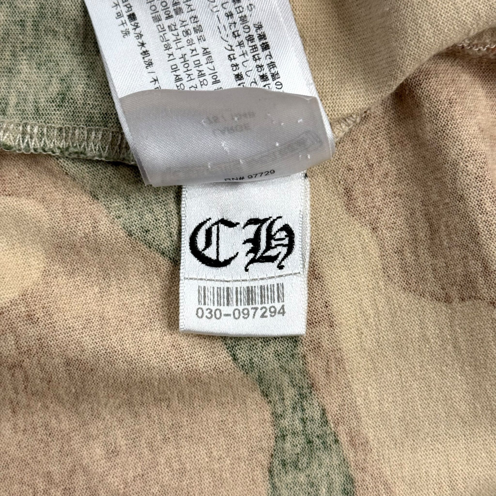 Chrome Hearts x Matty Boy Pocket Caution Logo Long Sleeve Tee Shirt Camo Size US L / EU 52-54 / 3 - 8 Thumbnail