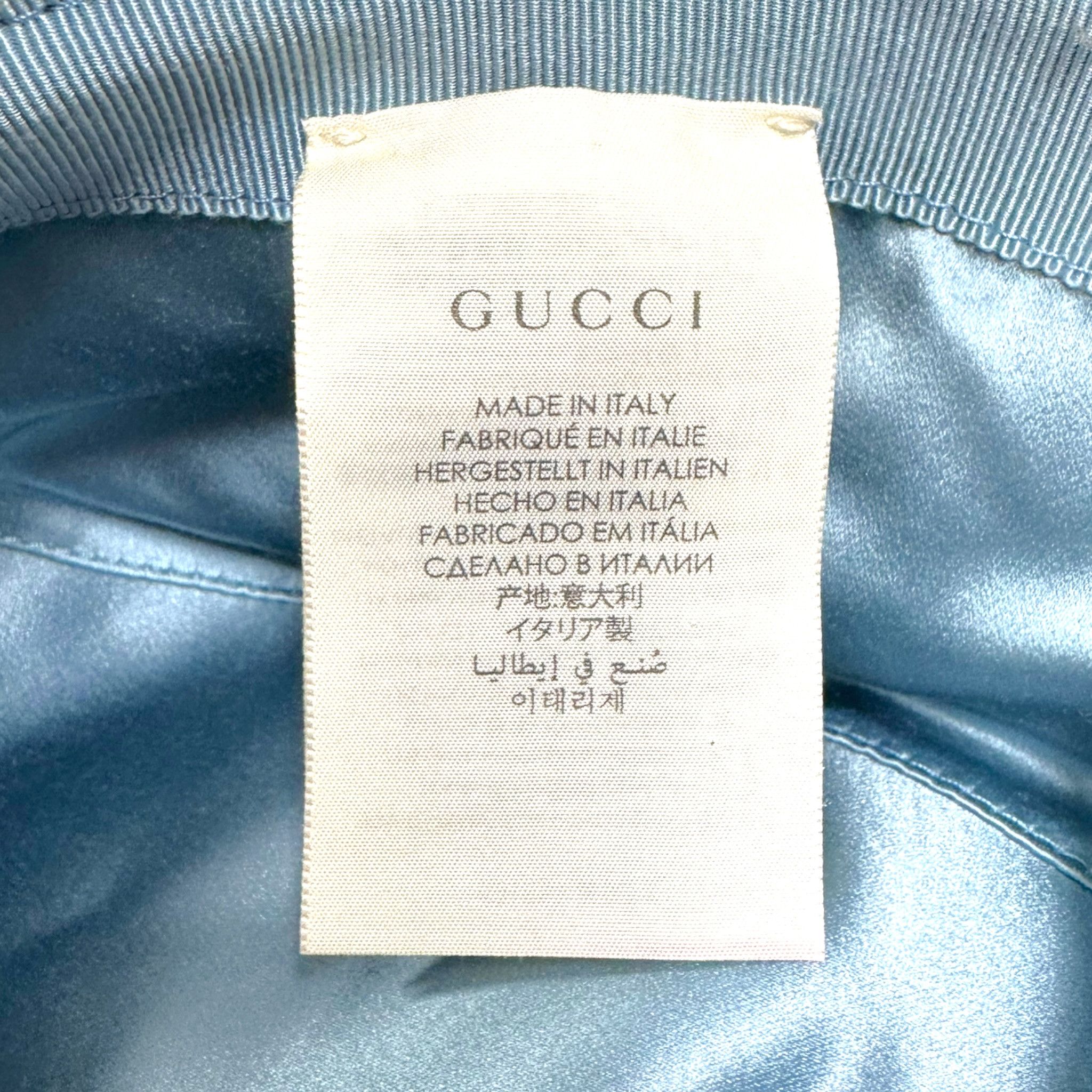 Gucci GG Lame Bucket Hat White Silver Size ONE SIZE - 7 Thumbnail
