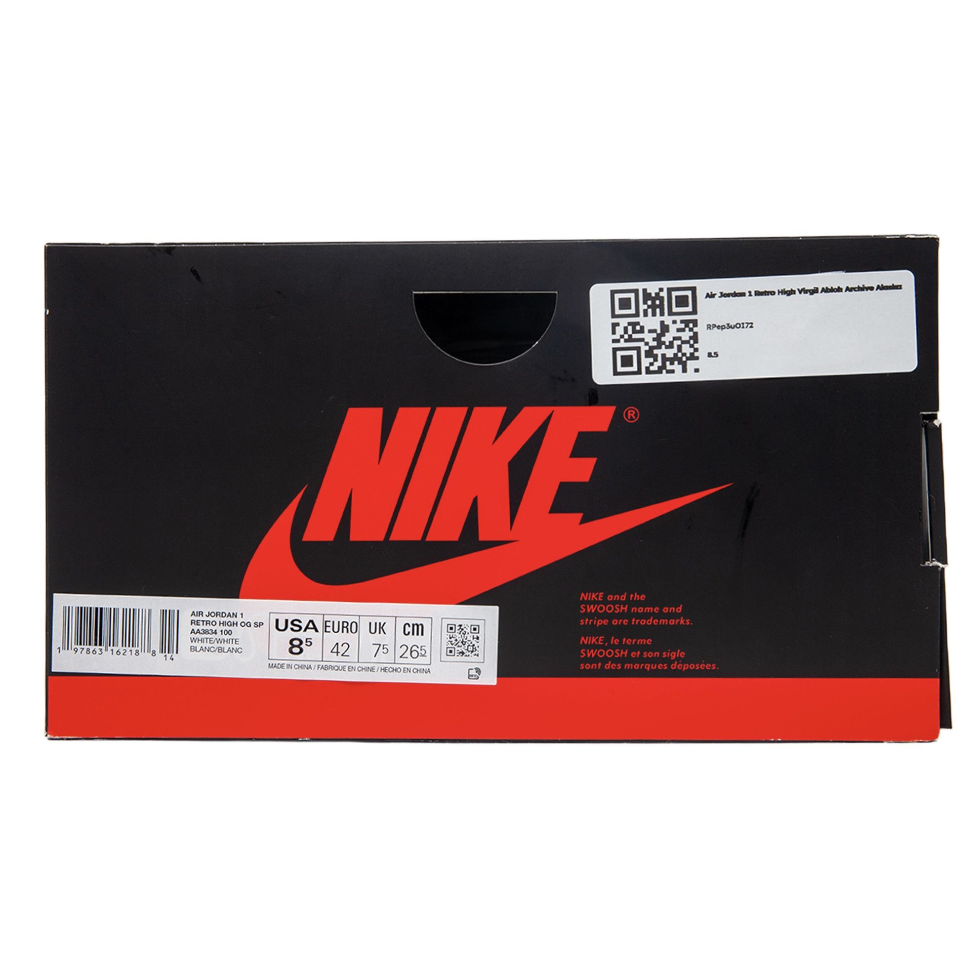 Nike 1 Retro High Virgil Abloh Archive Alaska Size US 7 / EU 40 - 10 Thumbnail