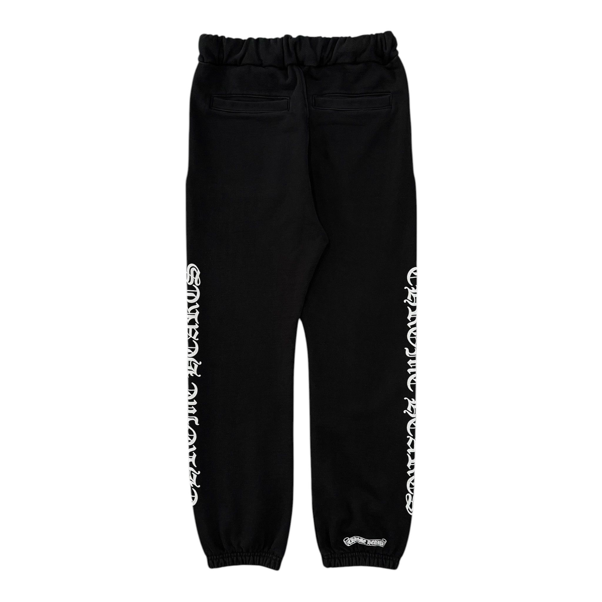 Chrome Hearts Scroll Logo Sweatpants Black White (Thermal Lined) Size US 30 / EU 46 - 2 Thumbnail