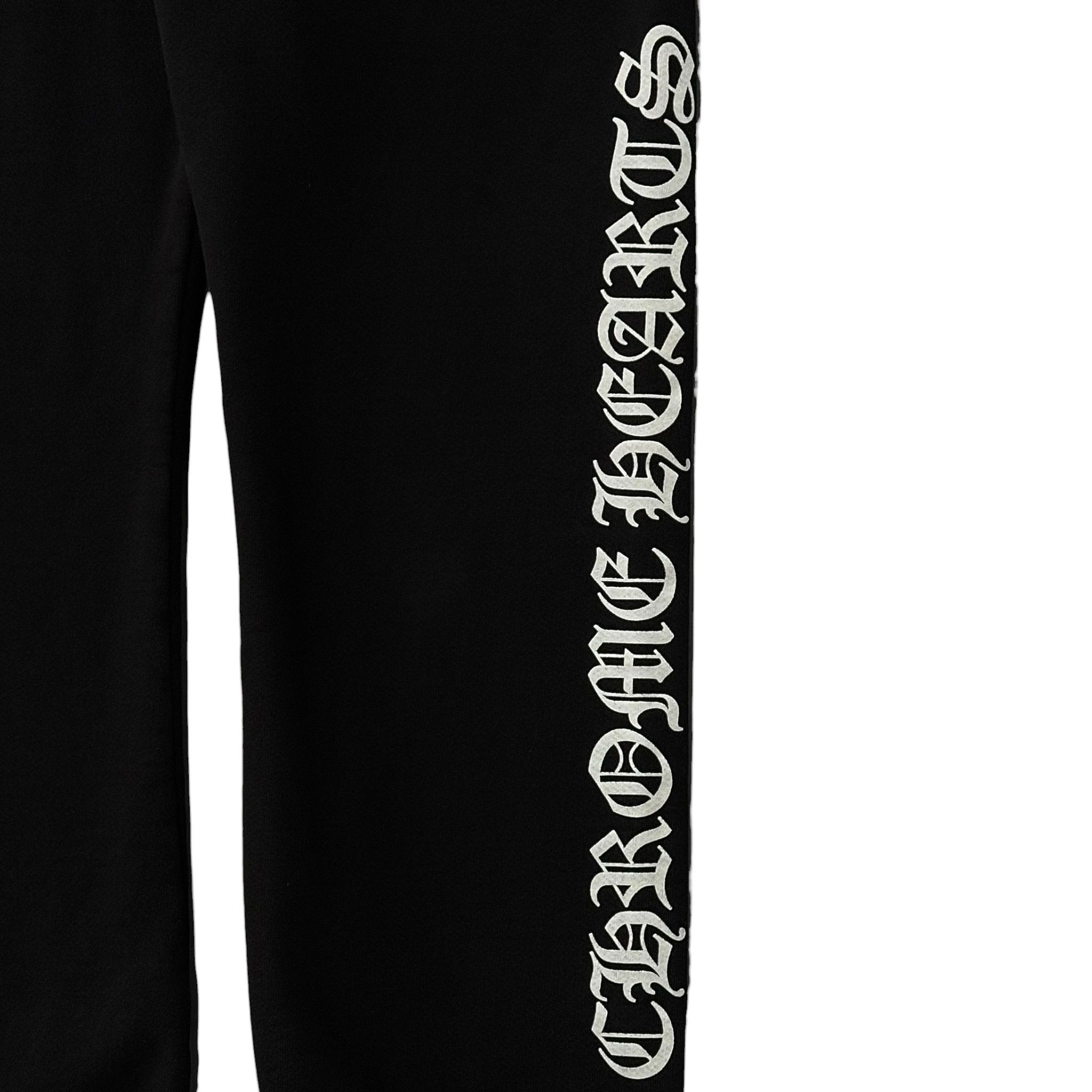 Chrome Hearts Scroll Logo Sweatpants Black White (Thermal Lined) Size US 30 / EU 46 - 8 Thumbnail