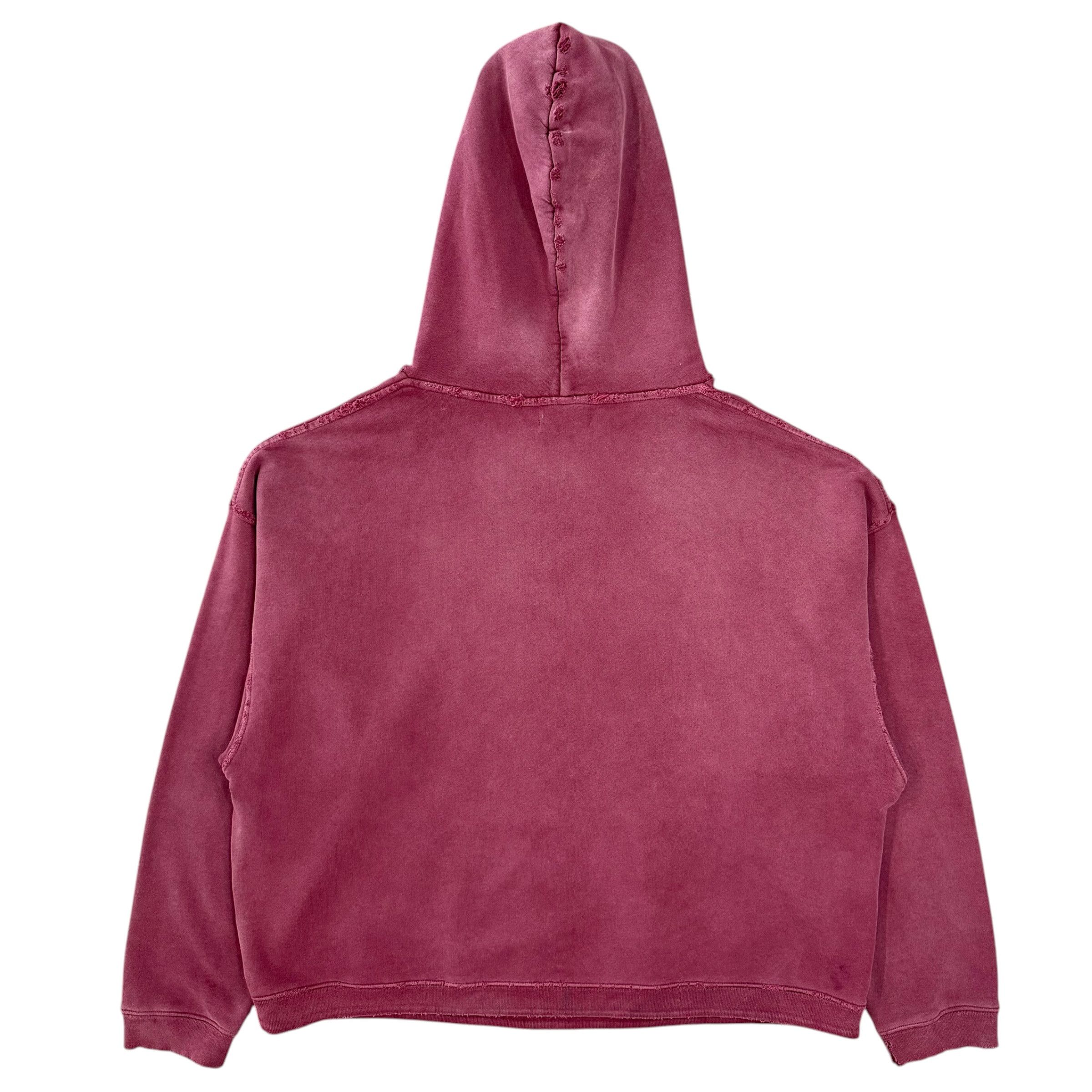 Enfants Riches Deprimes Thrashed Logo Hooded Sweatshirt Burgundy Black Size US XL / EU 56 / 4 - 2 Thumbnail