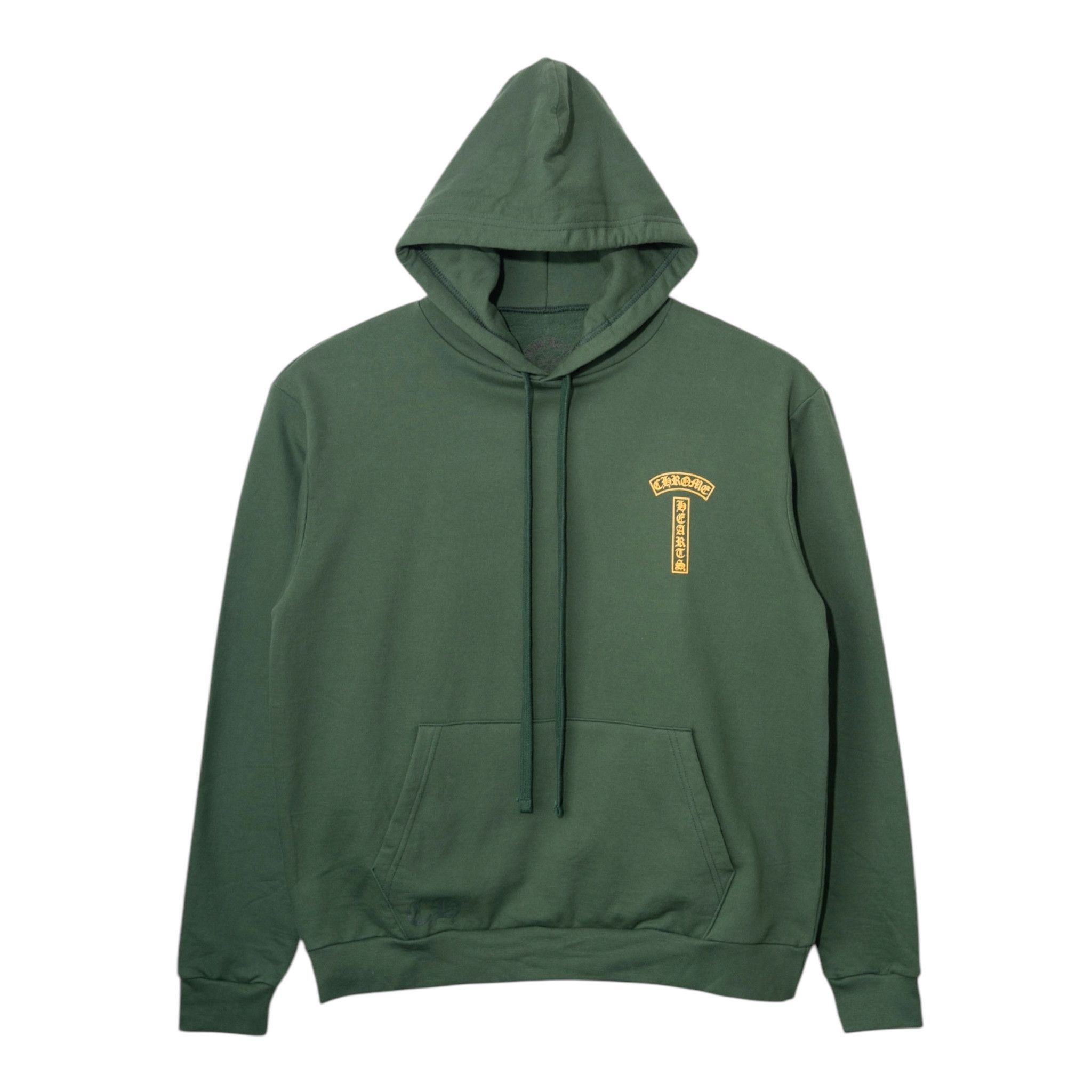 Chrome Hearts Shoulder Logo Hooded Sweatshirt Green Gold Size US XL / EU 56 / 4 - 2 Thumbnail