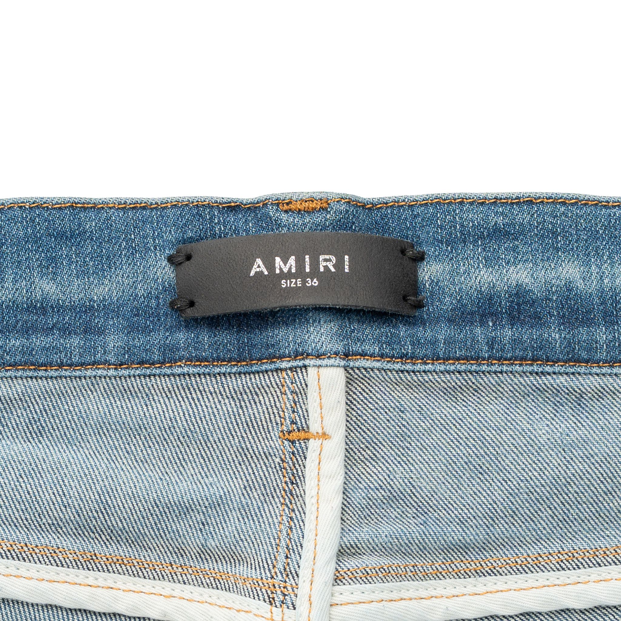 Amiri Amiri MX1 Red Ultra Suede Patch Jeans Deep Classic Indigo Size US 36 / EU 52 - 5 Thumbnail