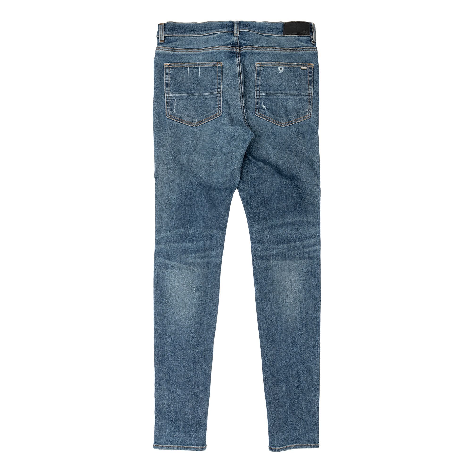 Amiri Amiri MX1 Red Ultra Suede Patch Jeans Deep Classic Indigo Size US 36 / EU 52 - 2 Thumbnail