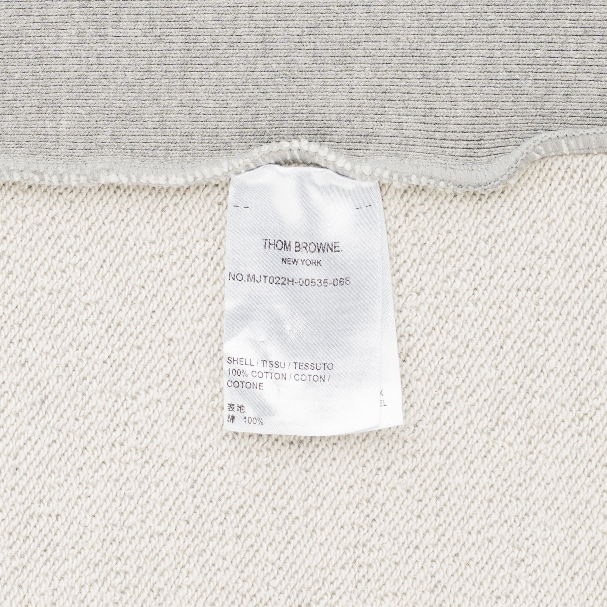 Thom Browne Engineered 4-Bar Classic Zip Up Hooded Sweatshirt Grey Whit Size US XL / EU 56 / 4 - 6 Thumbnail
