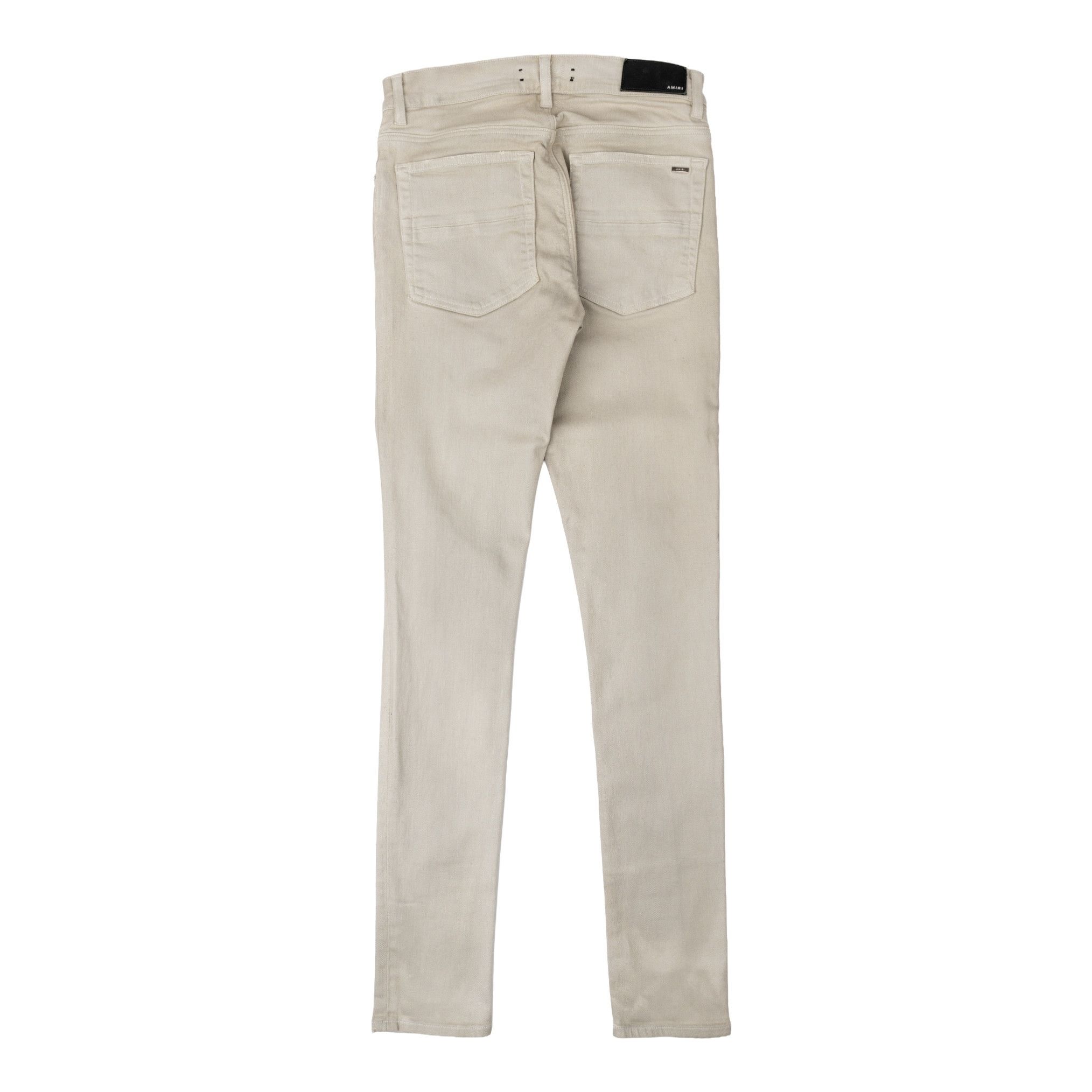 Amiri Amiri MX1 Leather Patch Jeans Waxed Gray Violet Size US 31 - 2 Thumbnail