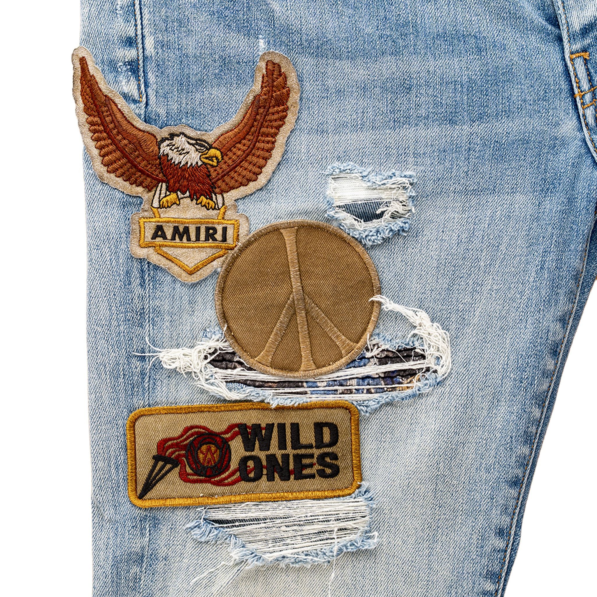 Amiri Amiri Biker Art Patch Jeans Clay Indigo Size US 30 / EU 46 - 4 Thumbnail