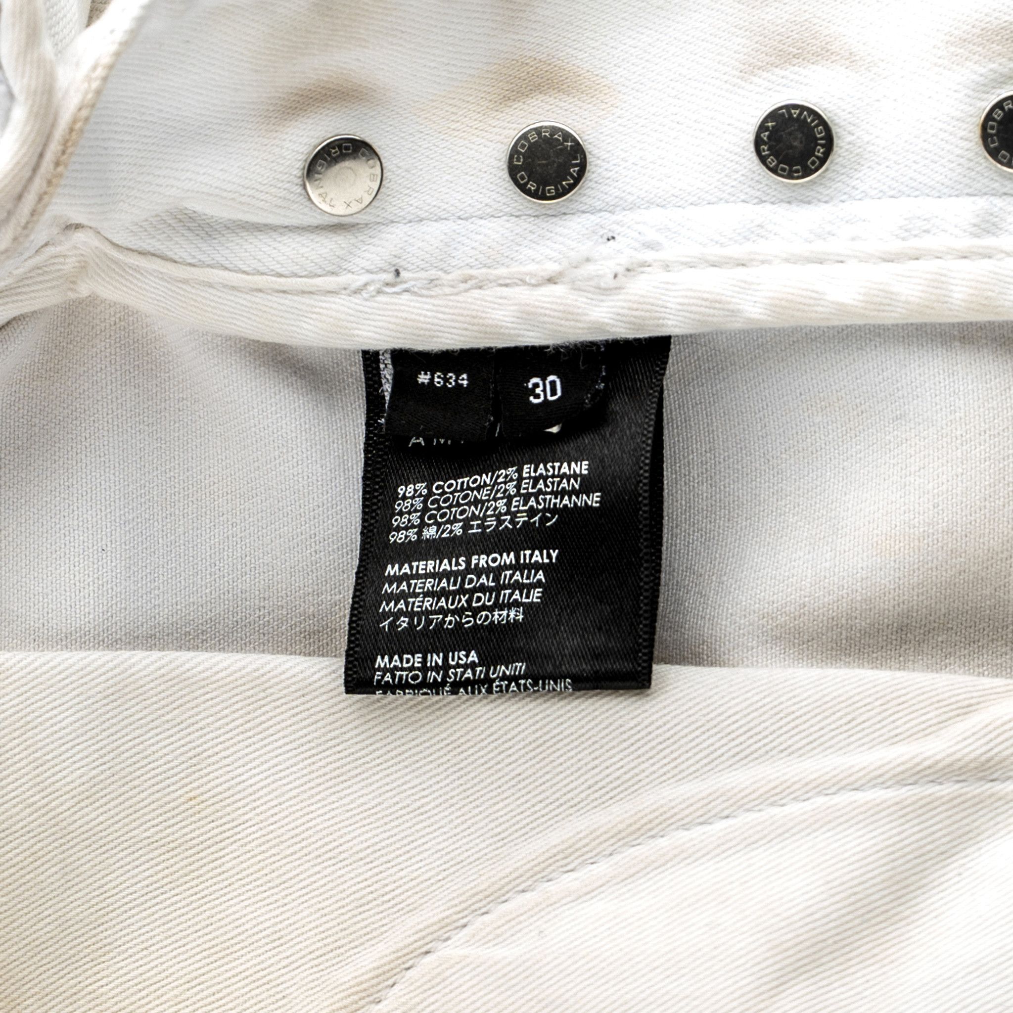 Amiri Amiri Paint Splatter Workmans Jeans White Size US 30 / EU 46 - 5 Thumbnail
