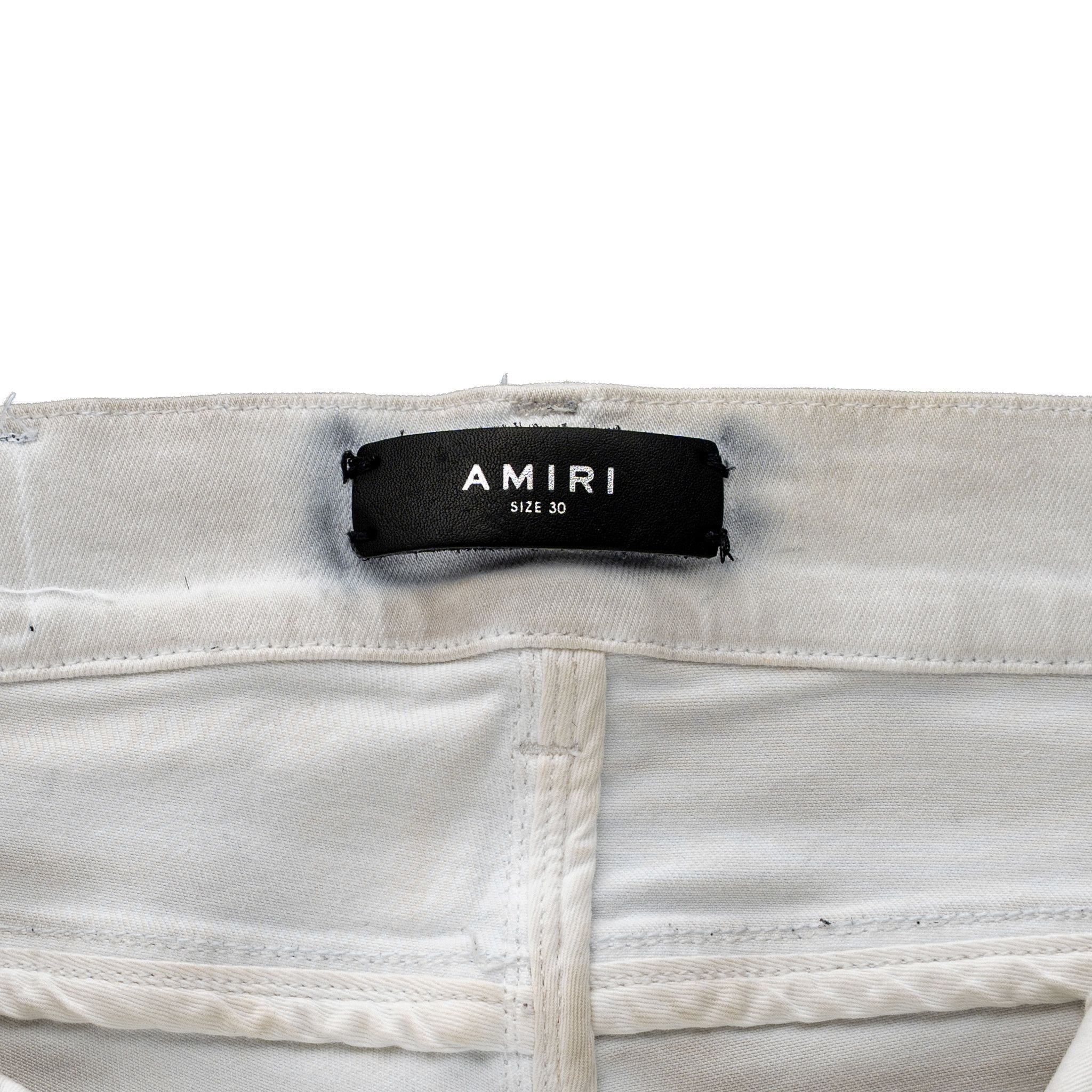 Amiri Amiri Paint Splatter Workmans Jeans White Size US 30 / EU 46 - 4 Thumbnail