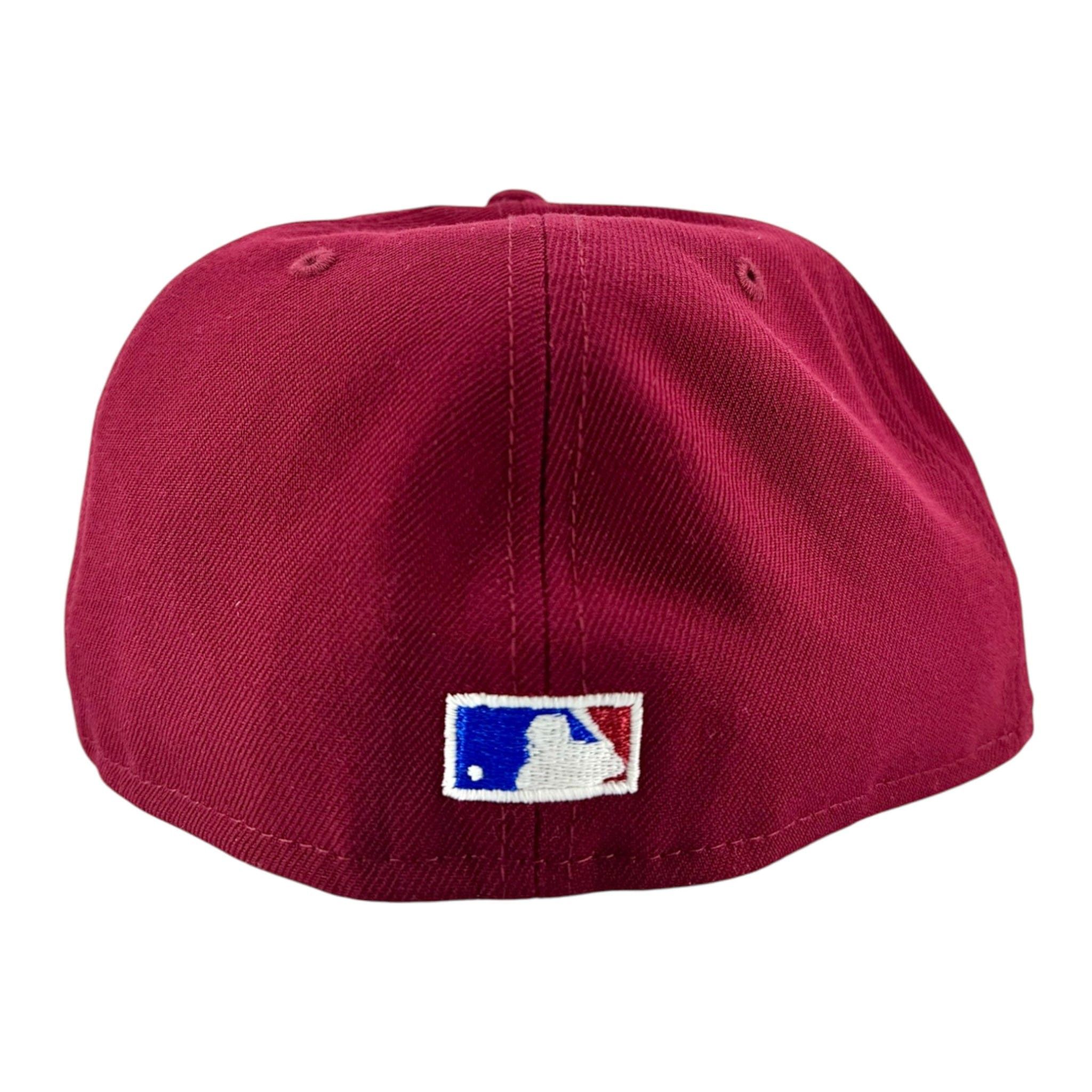 Sinclair Global New York Yankees 2009 World Series Patch Fitted Hat Burgund Size ONE SIZE - 6 Thumbnail