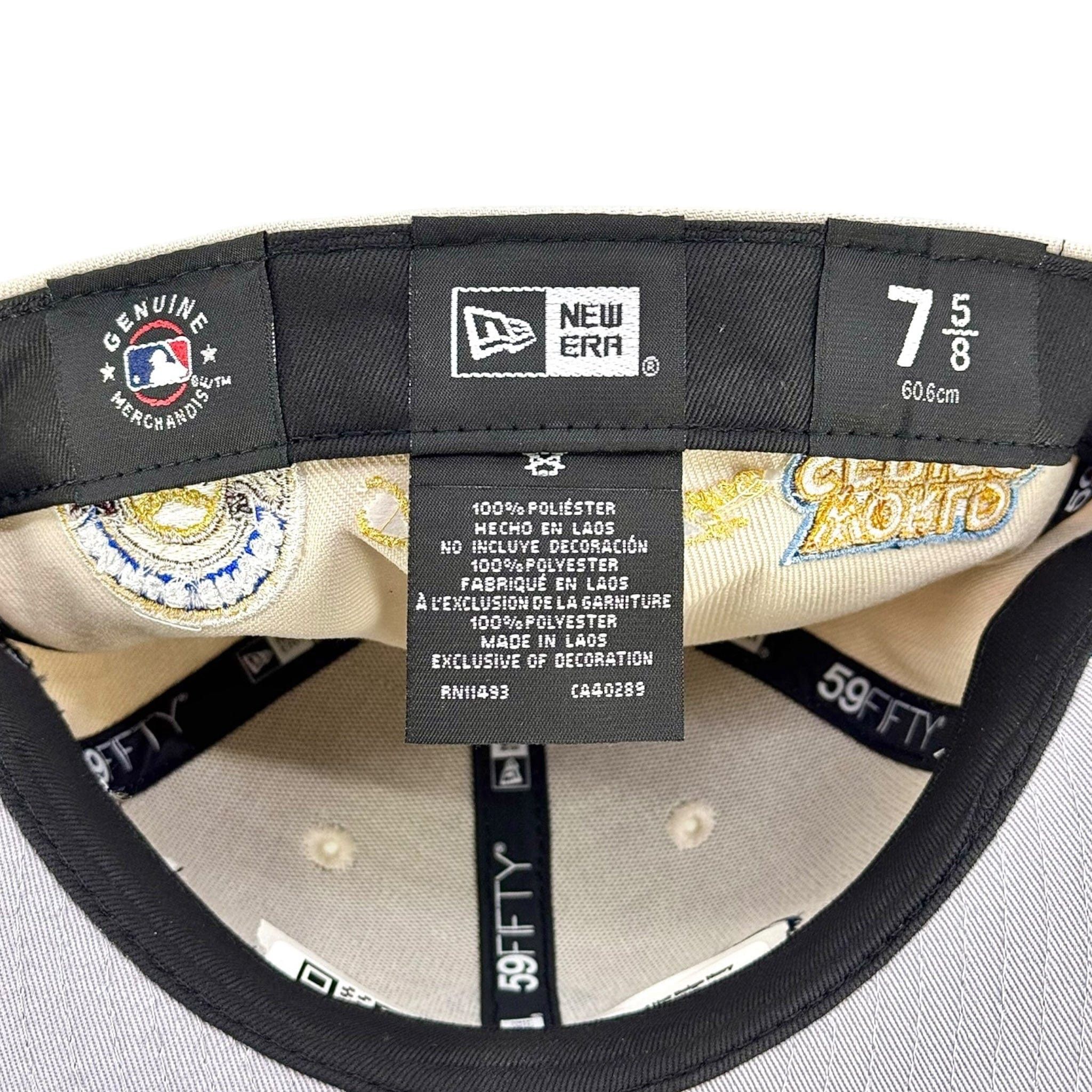 Sinclair Global New York Yankees 2003 World Series Patch Fitted Hat Beige N Size ONE SIZE - 7 Thumbnail