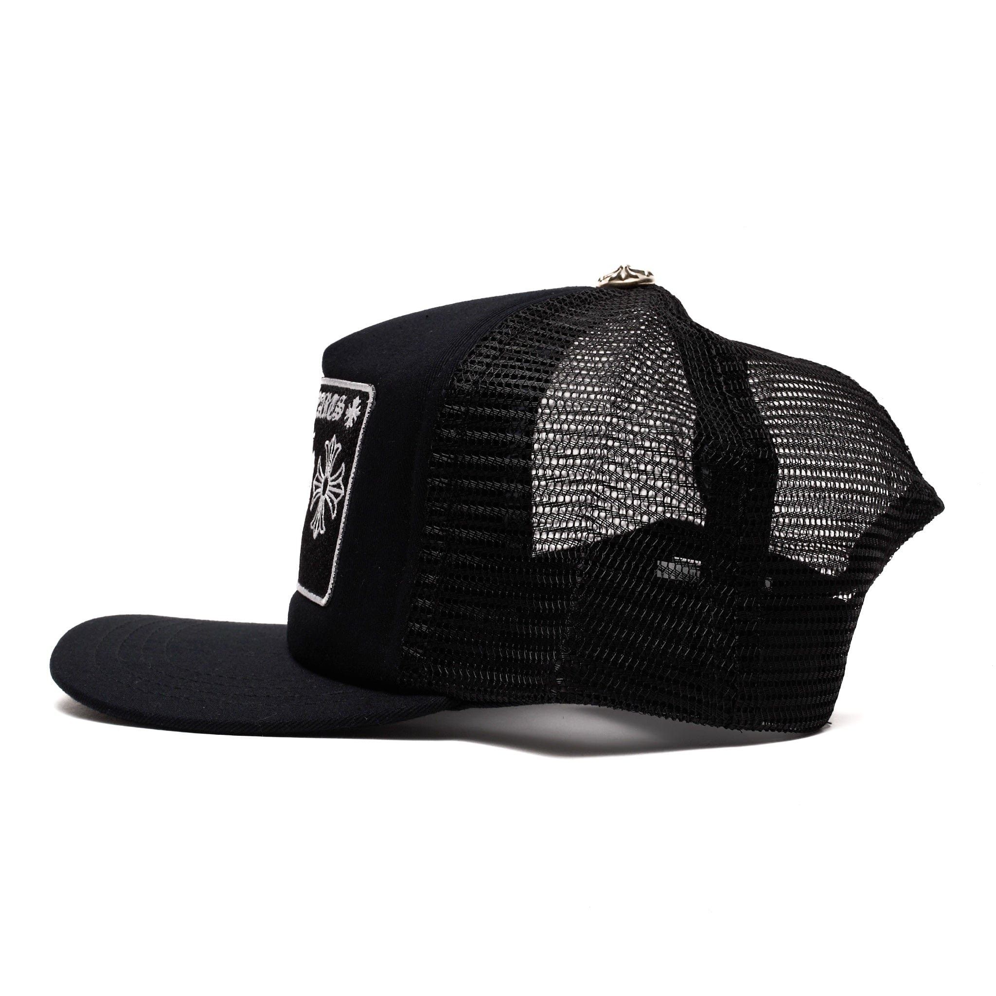 Chrome Hearts Miami Exclusive CH Patch Trucker Hat Black White Size ONE SIZE - 4 Thumbnail