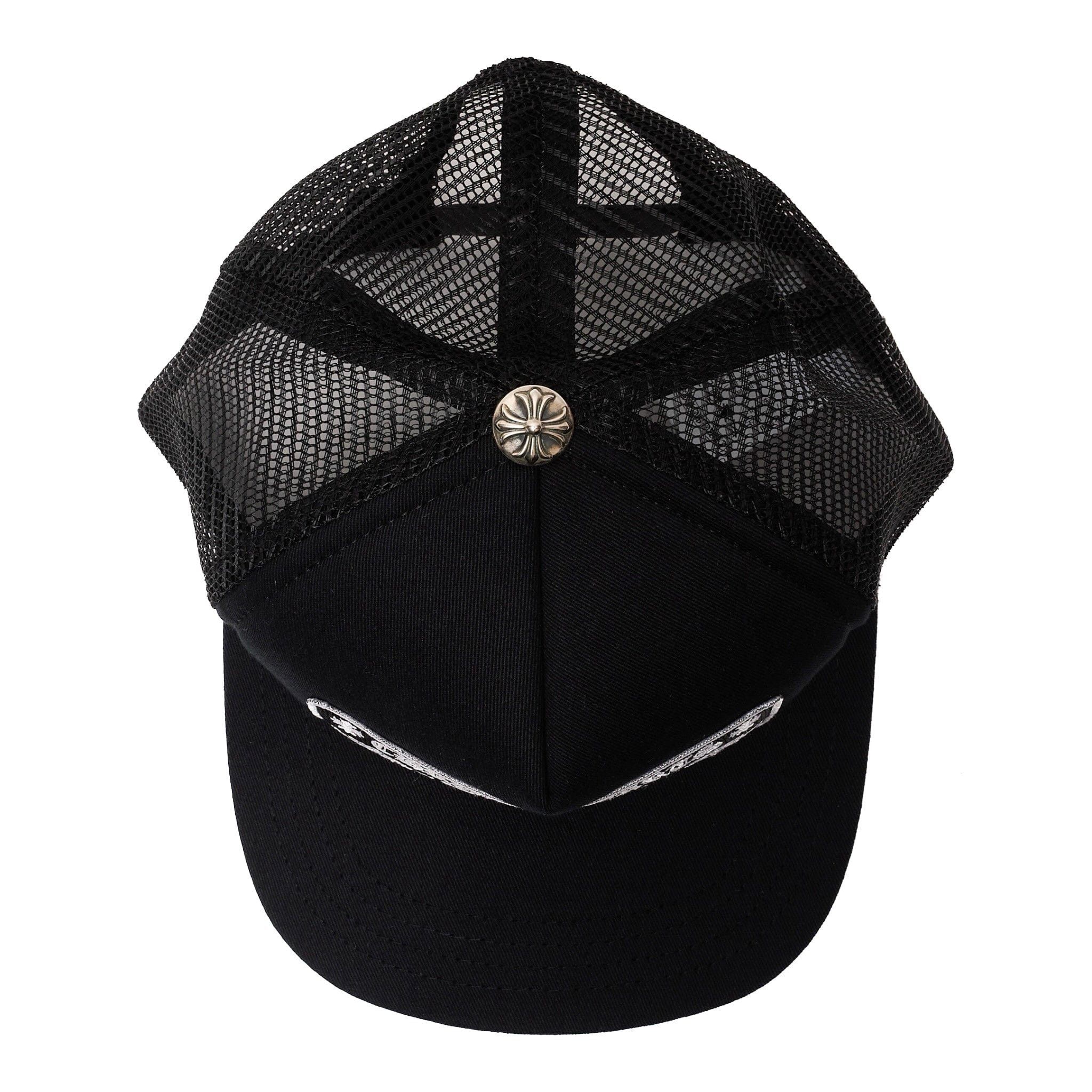 Chrome Hearts Miami Exclusive CH Patch Trucker Hat Black White Size ONE SIZE - 7 Thumbnail