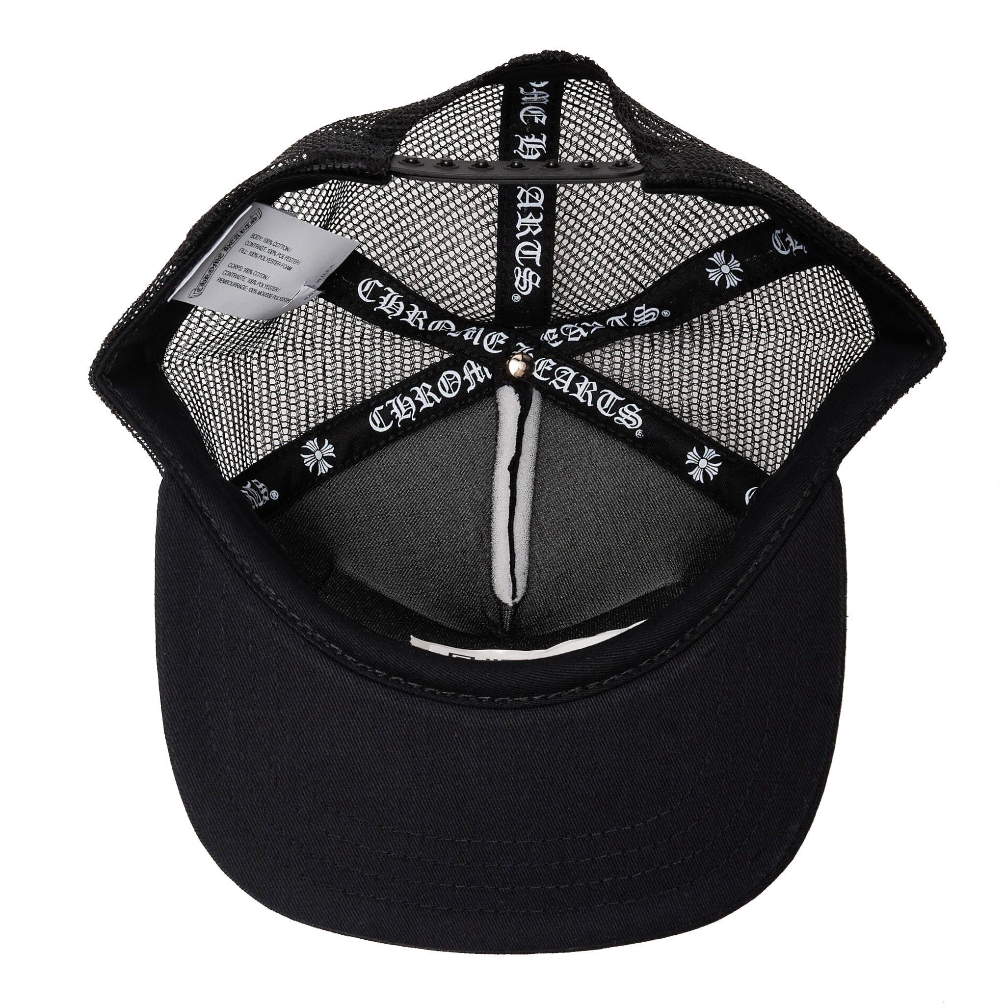 Chrome Hearts Miami Exclusive CH Patch Trucker Hat Black White Size ONE SIZE - 8 Thumbnail