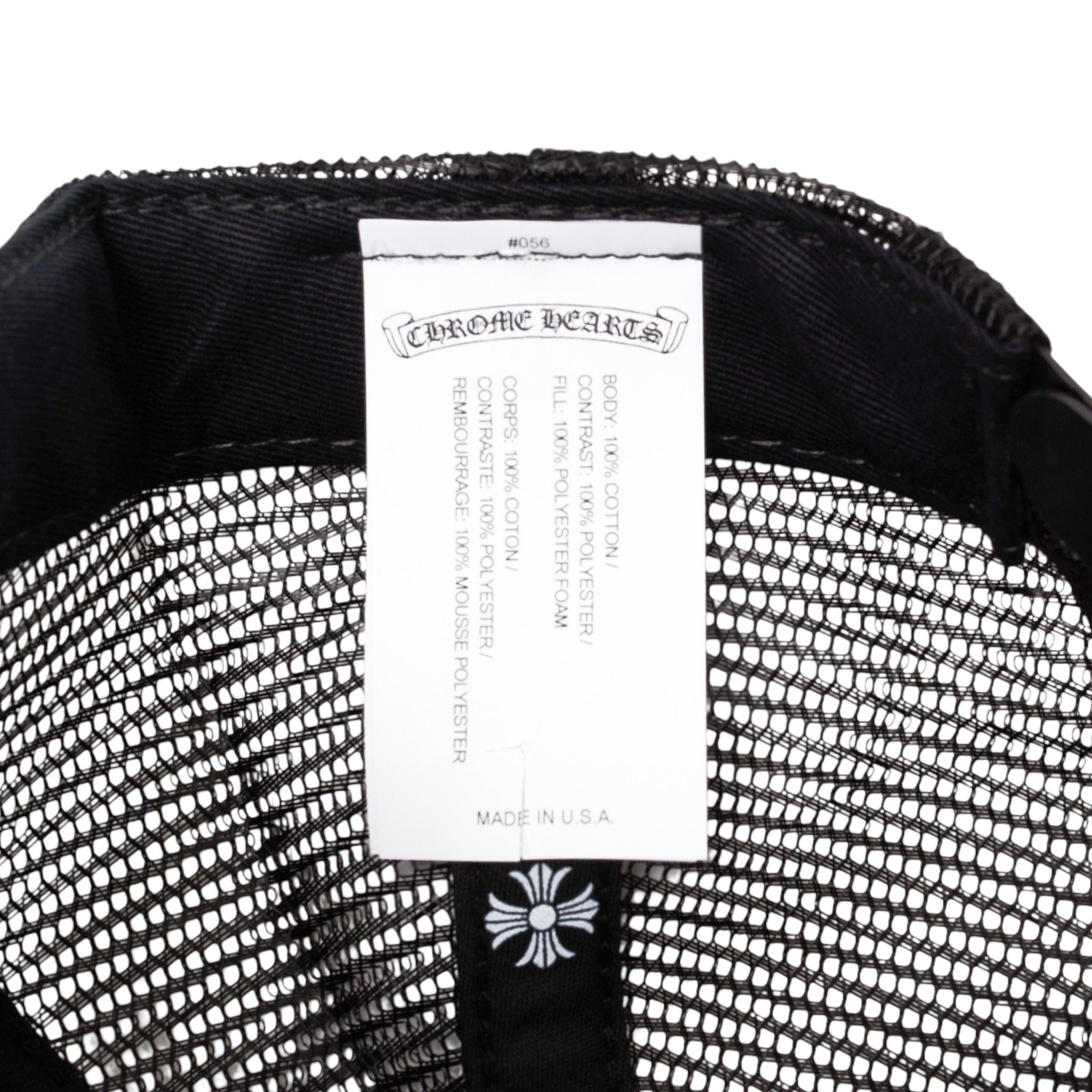 Chrome Hearts Miami Exclusive CH Patch Trucker Hat Black White Size ONE SIZE - 10 Thumbnail