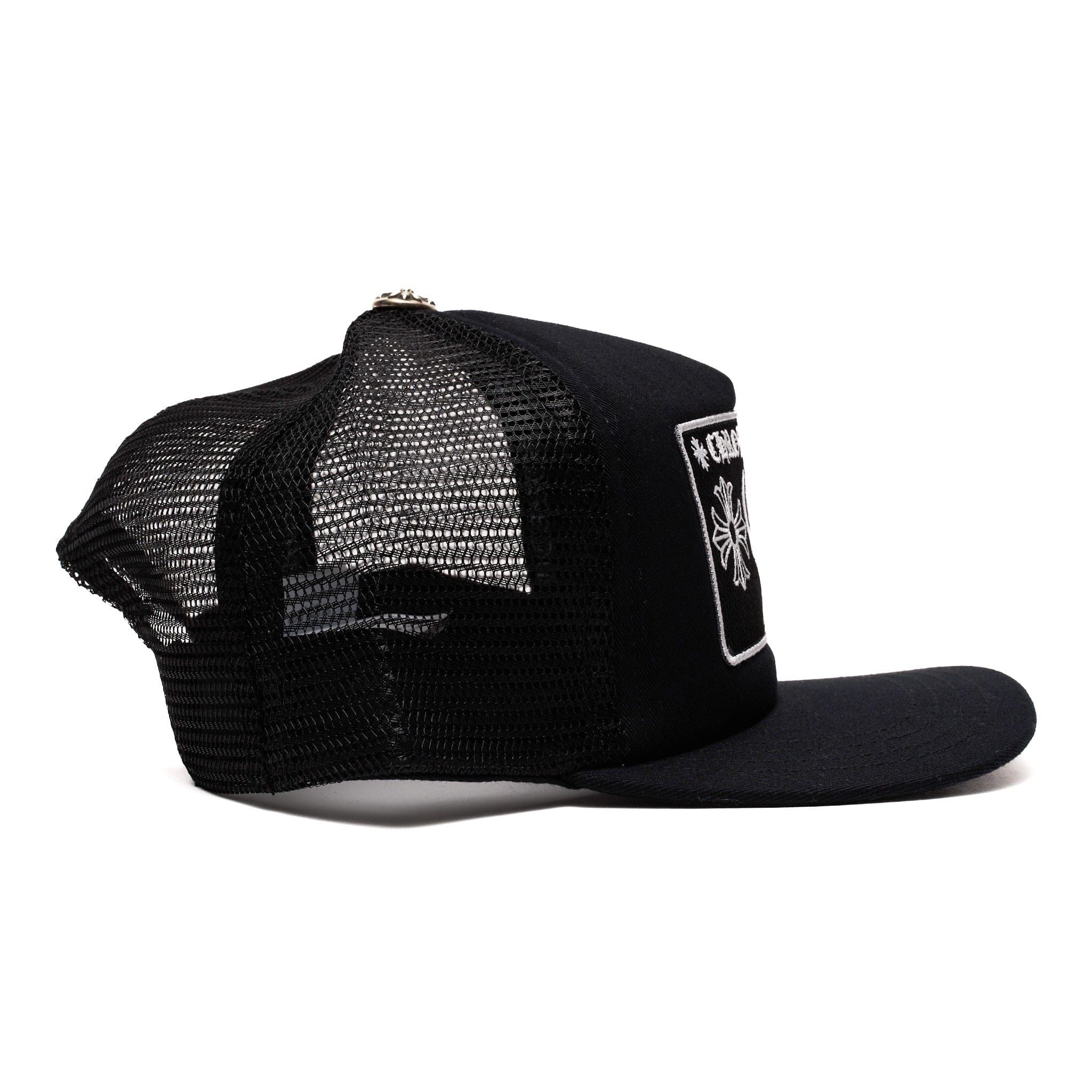 Chrome Hearts Miami Exclusive CH Patch Trucker Hat Black White Size ONE SIZE - 3 Thumbnail