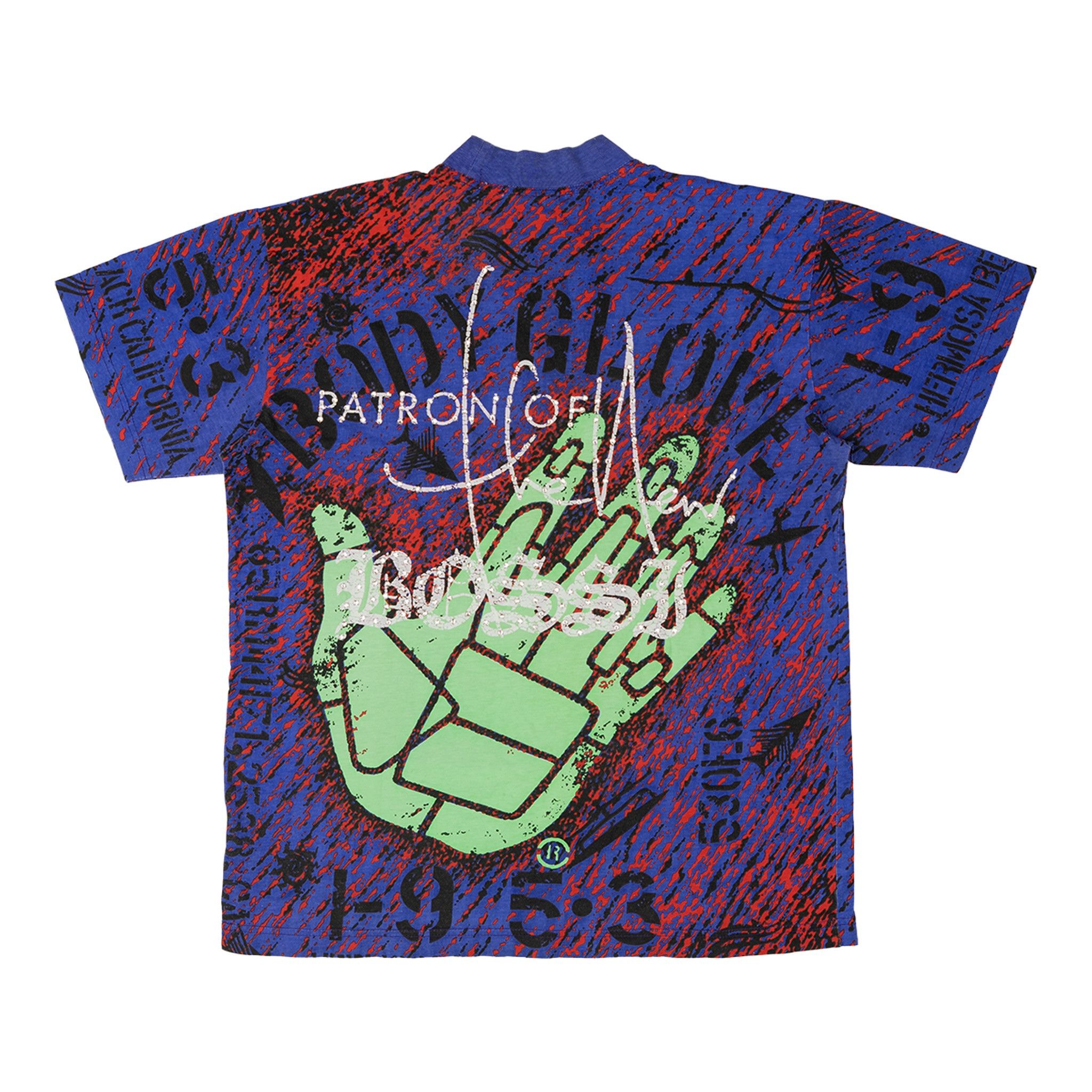 Bossi Sportswear Body Glove Rhinestone Short Sleeve Tee Shirt Purple Green M Size US L / EU 52-54 / 3 - 2 Thumbnail