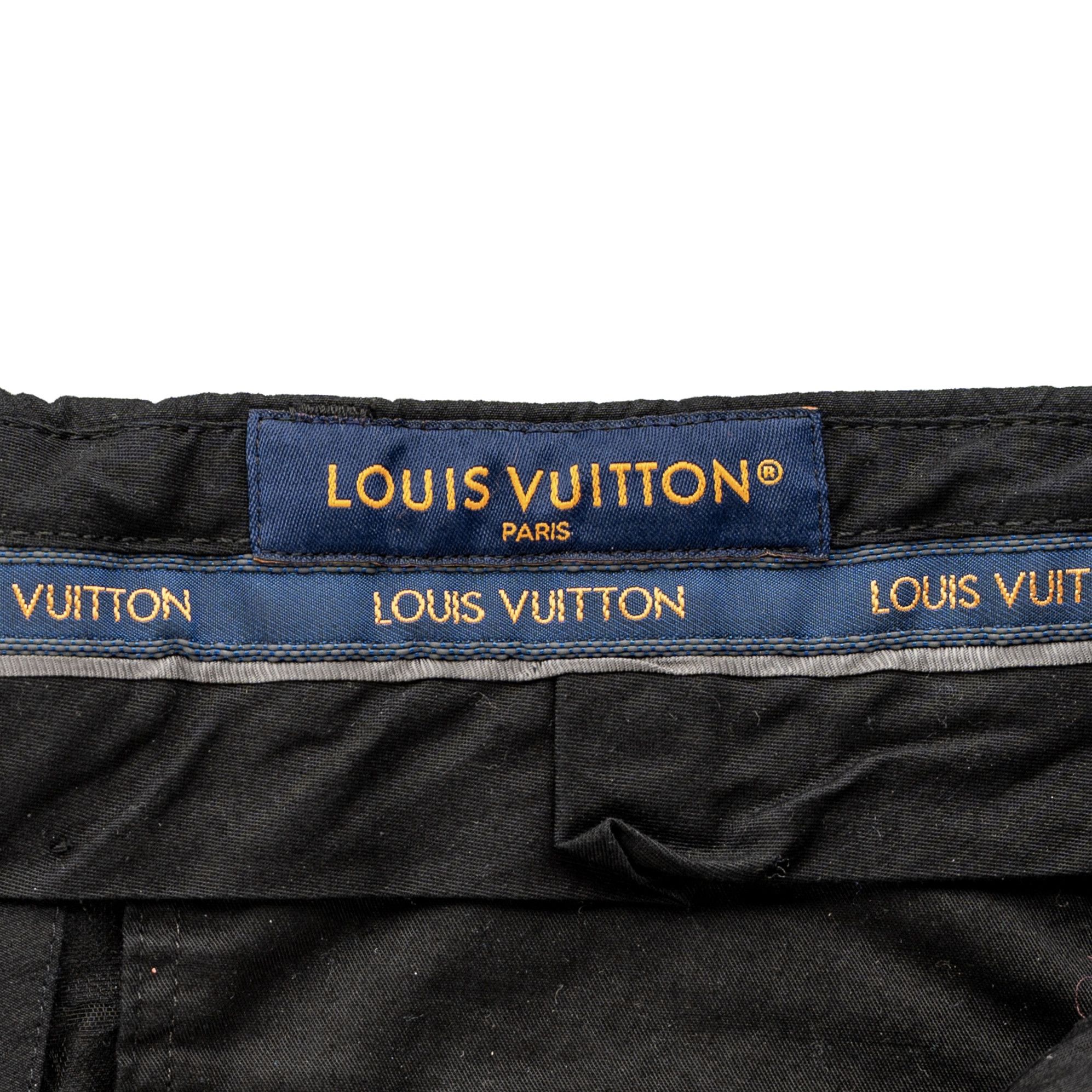 Louis Vuitton Monogram Embossed Chino Pants Black Size US 40 / EU 56 - 5 Thumbnail