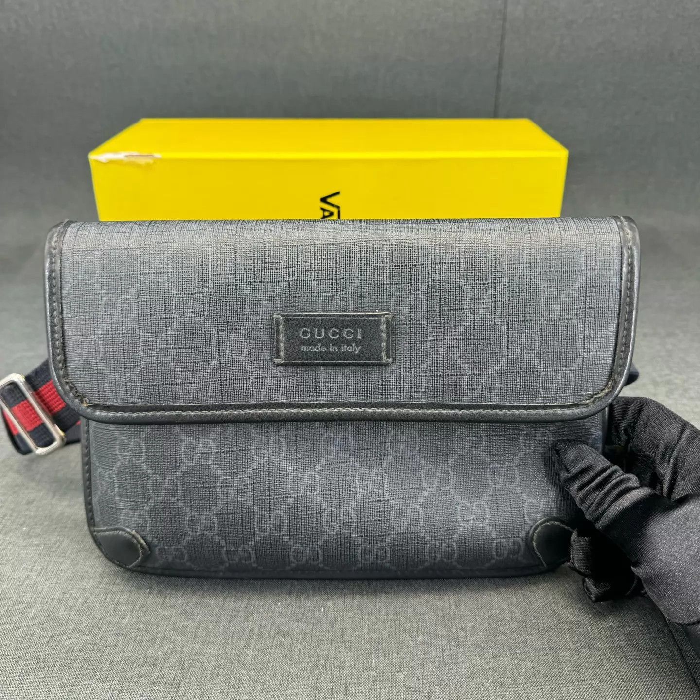 Gucci Black All Over Print Chest Bag Size ONE SIZE - 2 Thumbnail