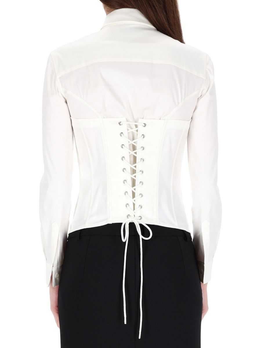 Balenciaga BALENCIAGA CORSET SHIRT - WHITE (IT 40) Size S / US 4 / IT 40 - 3 Thumbnail