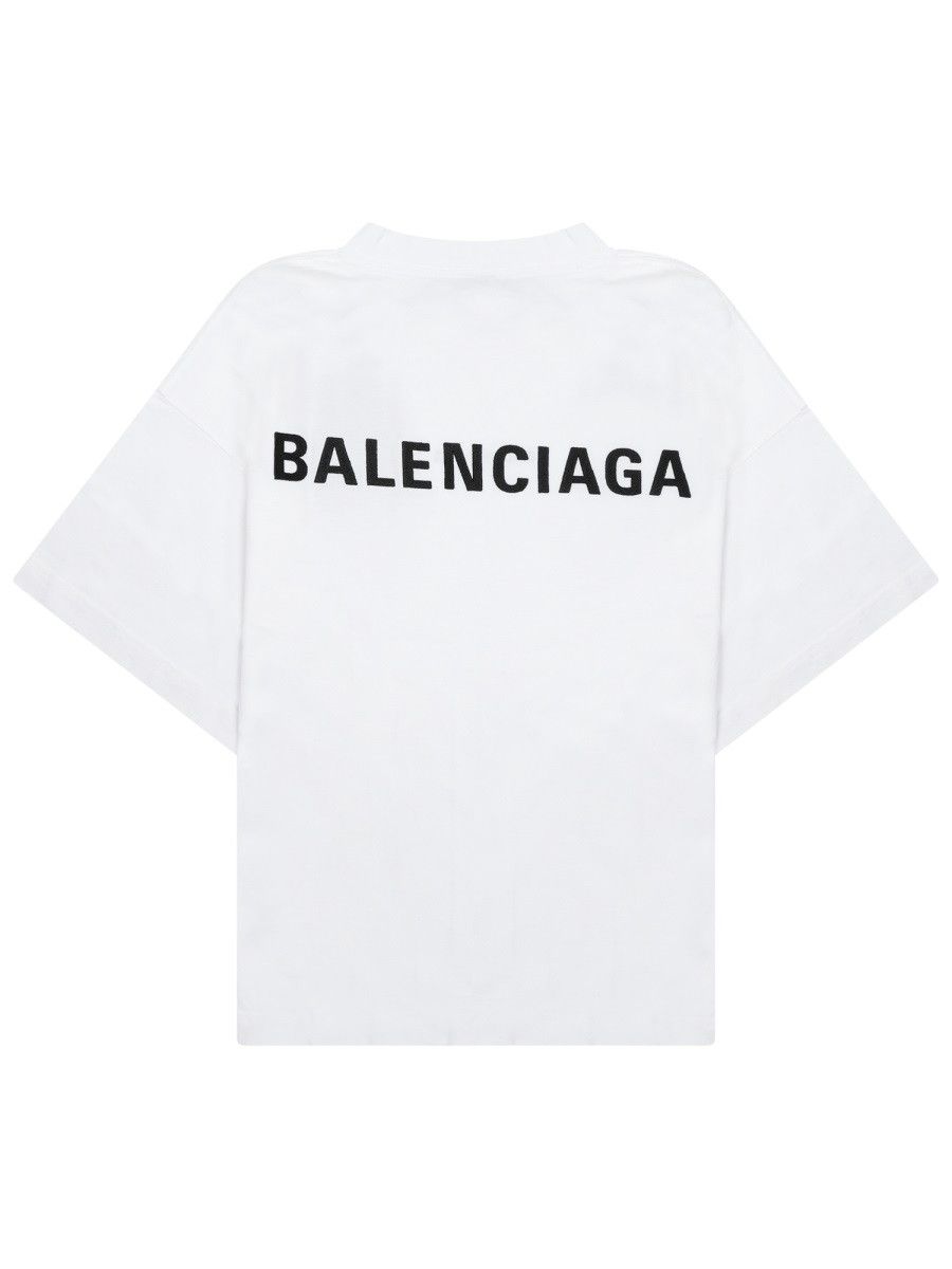 Balenciaga BALENCIAGA T-SHIRT WITH LOGO - BLACK (NUMERIC 2) Size XS / US 0-2 / IT 36-38 - 2 Thumbnail